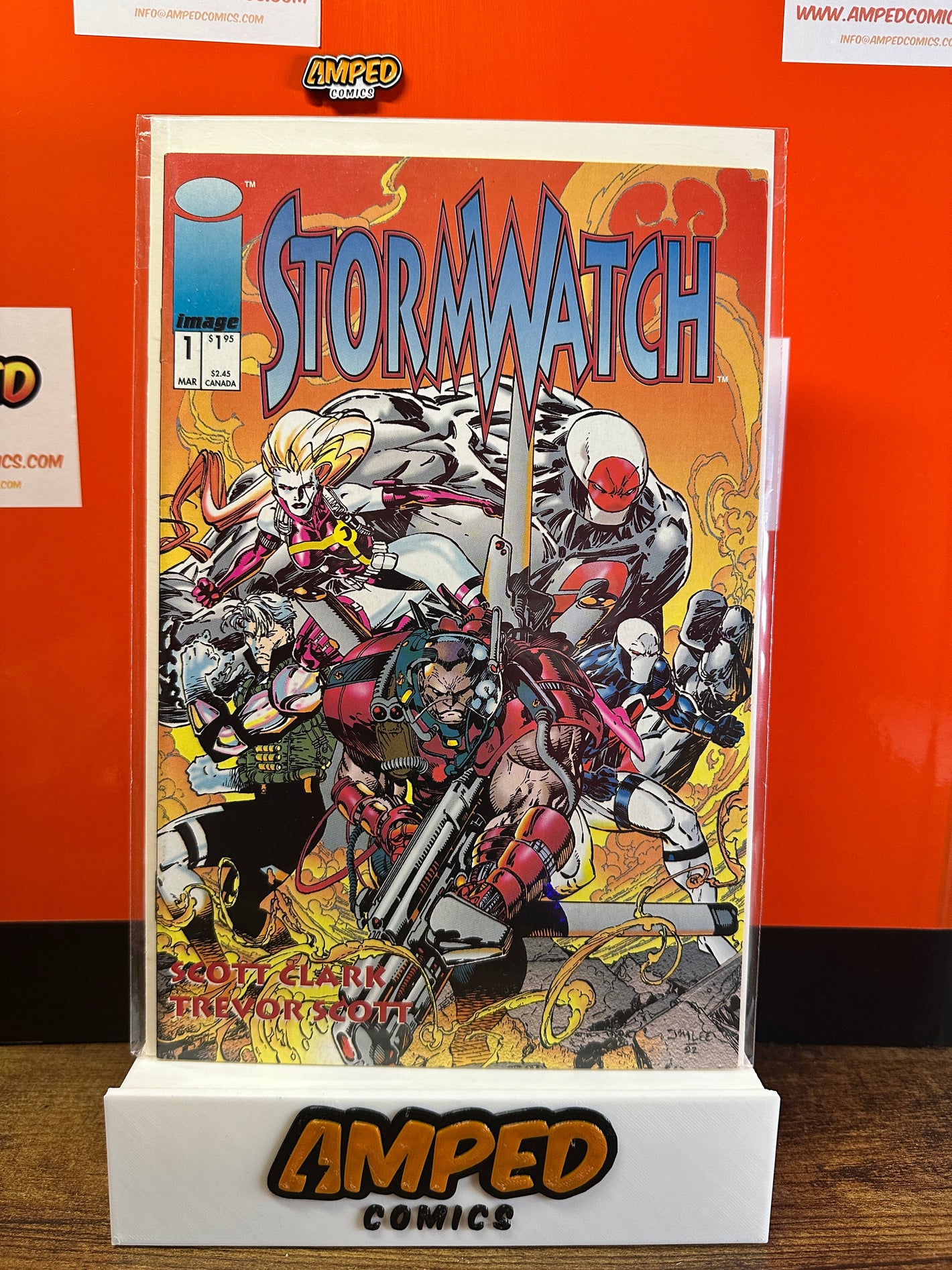 Stormwatch 1 (Image Comics, March 1993) Scott Clark Cover