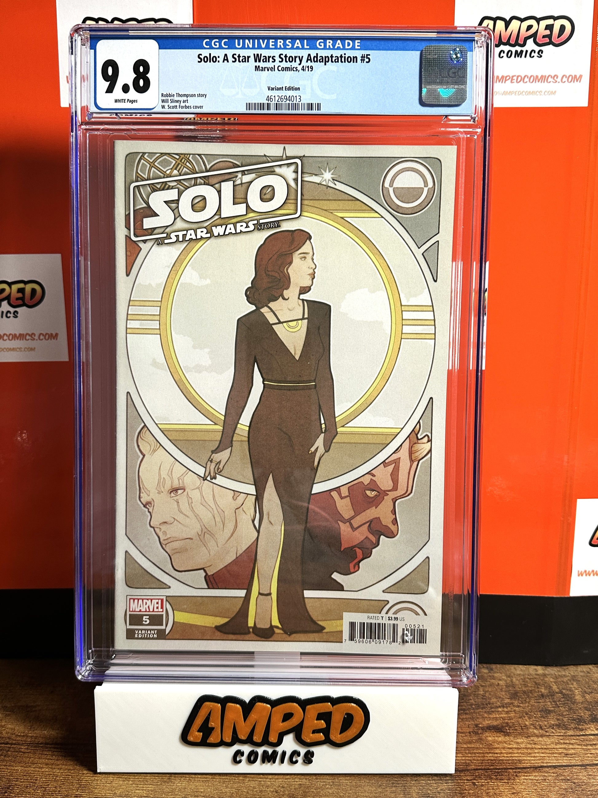 Solo A Star Wars Story Adaptation 5 CGC 9.8 Marvel Forbes Variant 4/19