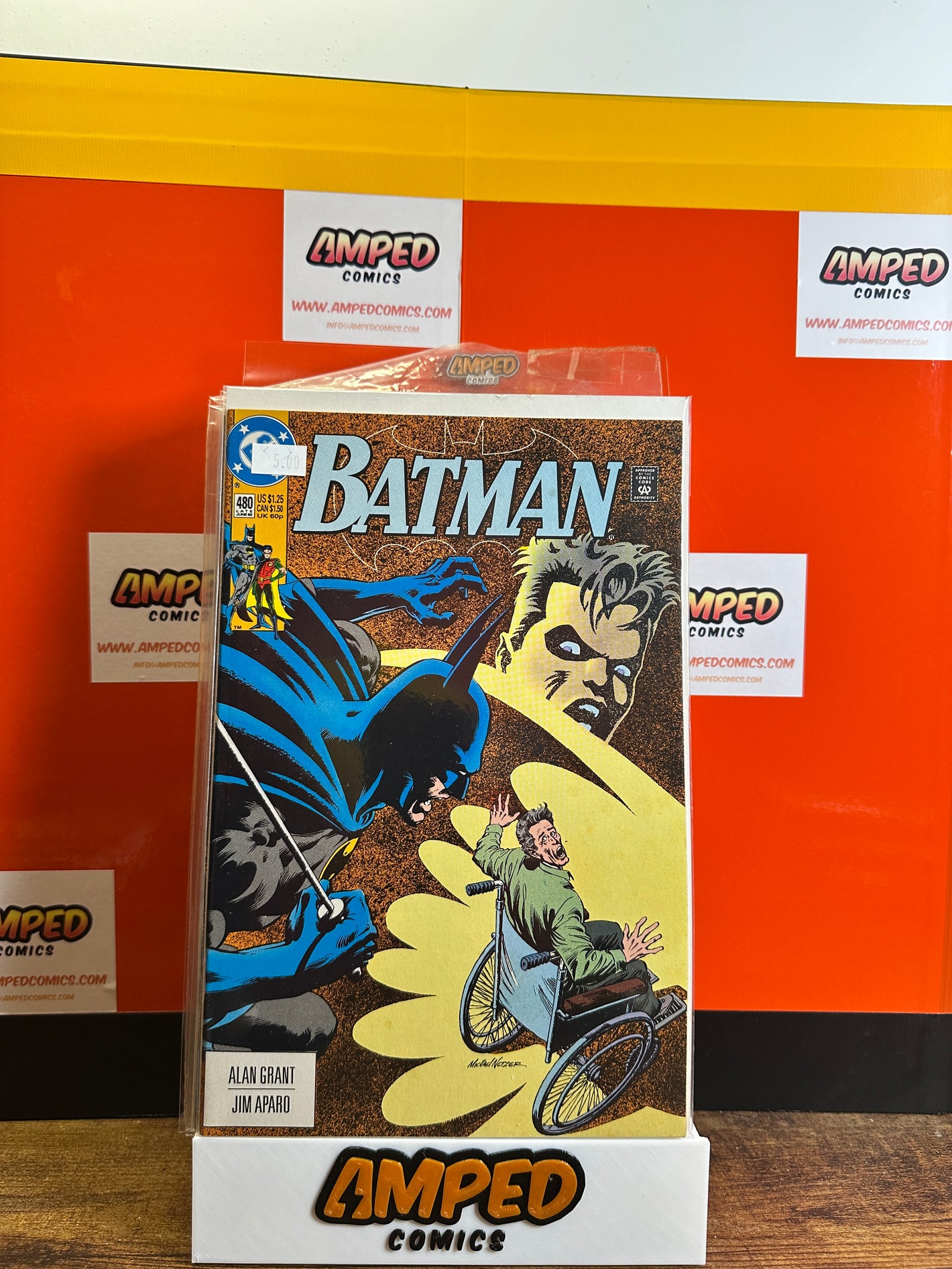 Batman 480 DC Comics 1992 Alan Grant Jim Aparo Cover Art