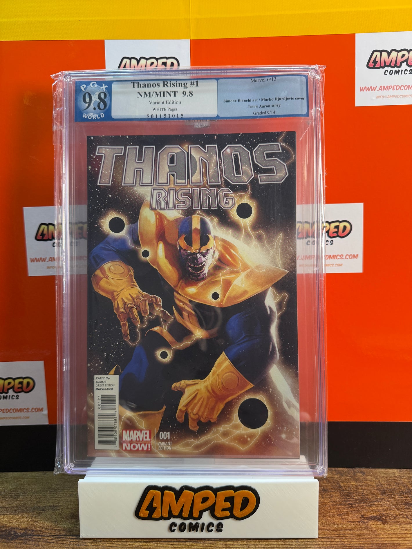 Thanos Rising 1 Variant Edition PGX 9.8 Marvel 2013