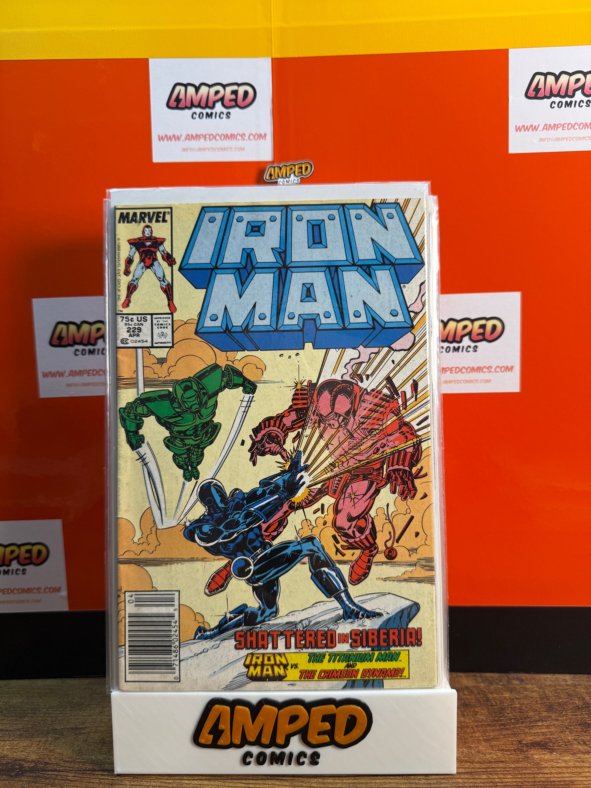 Iron Man 229 Marvel Comics April 1988 Shattered in Siberia
