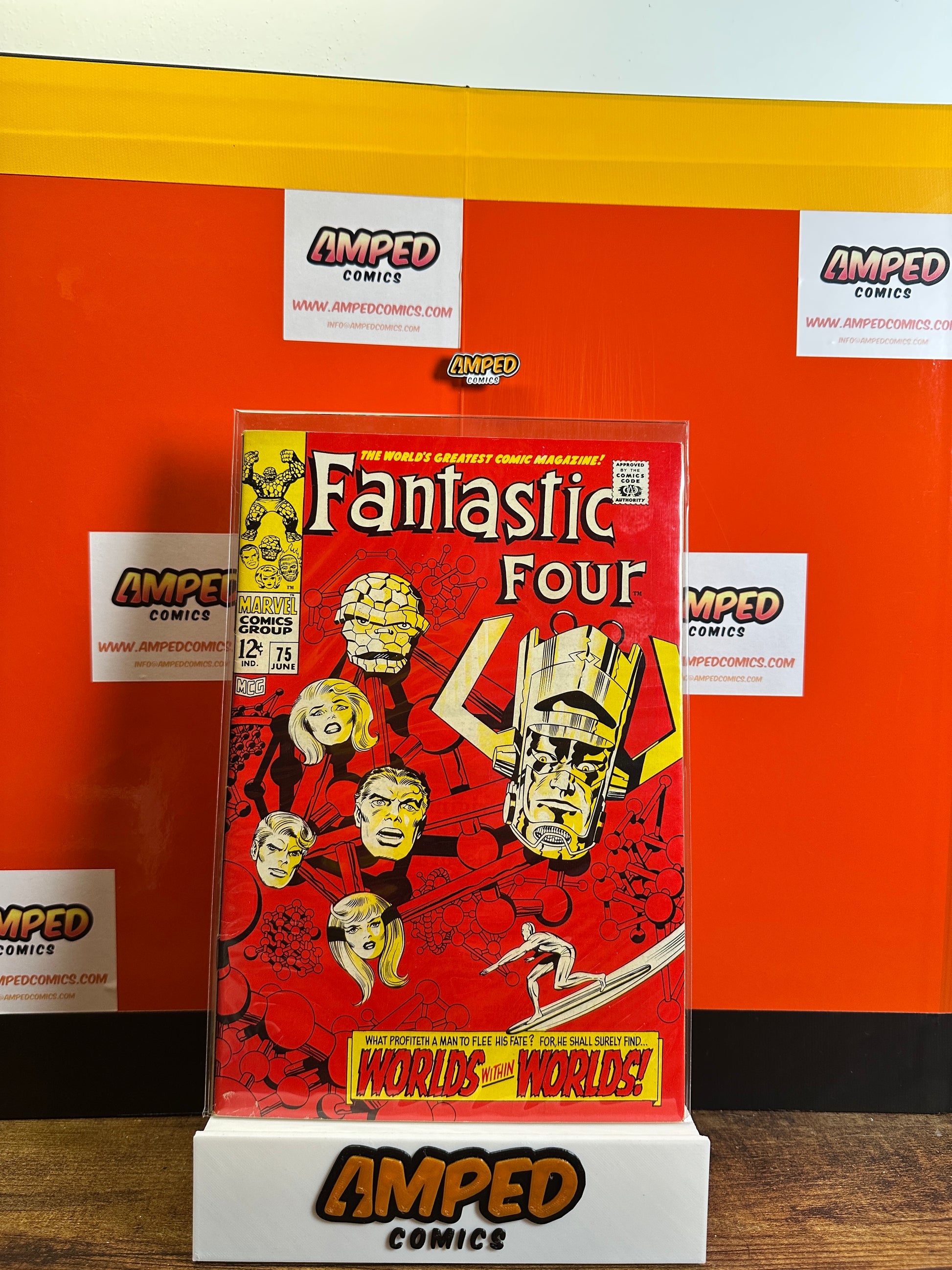 Fantastic Four 75 Marvel Comics June 1968 Galactus Silver Surfer