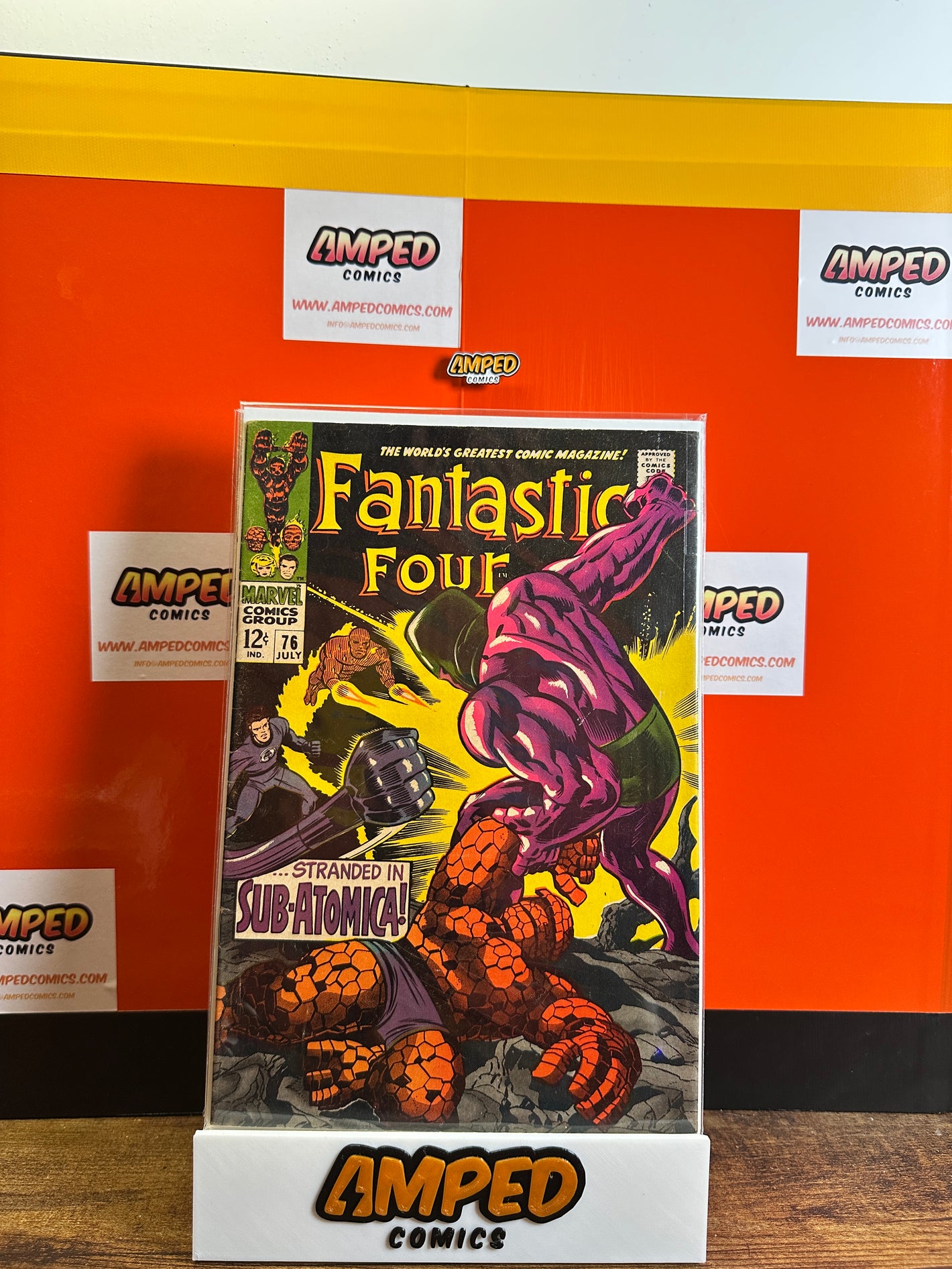 Fantastic Four 76 Marvel Comics July 1968 Sub-Atomic Storyline