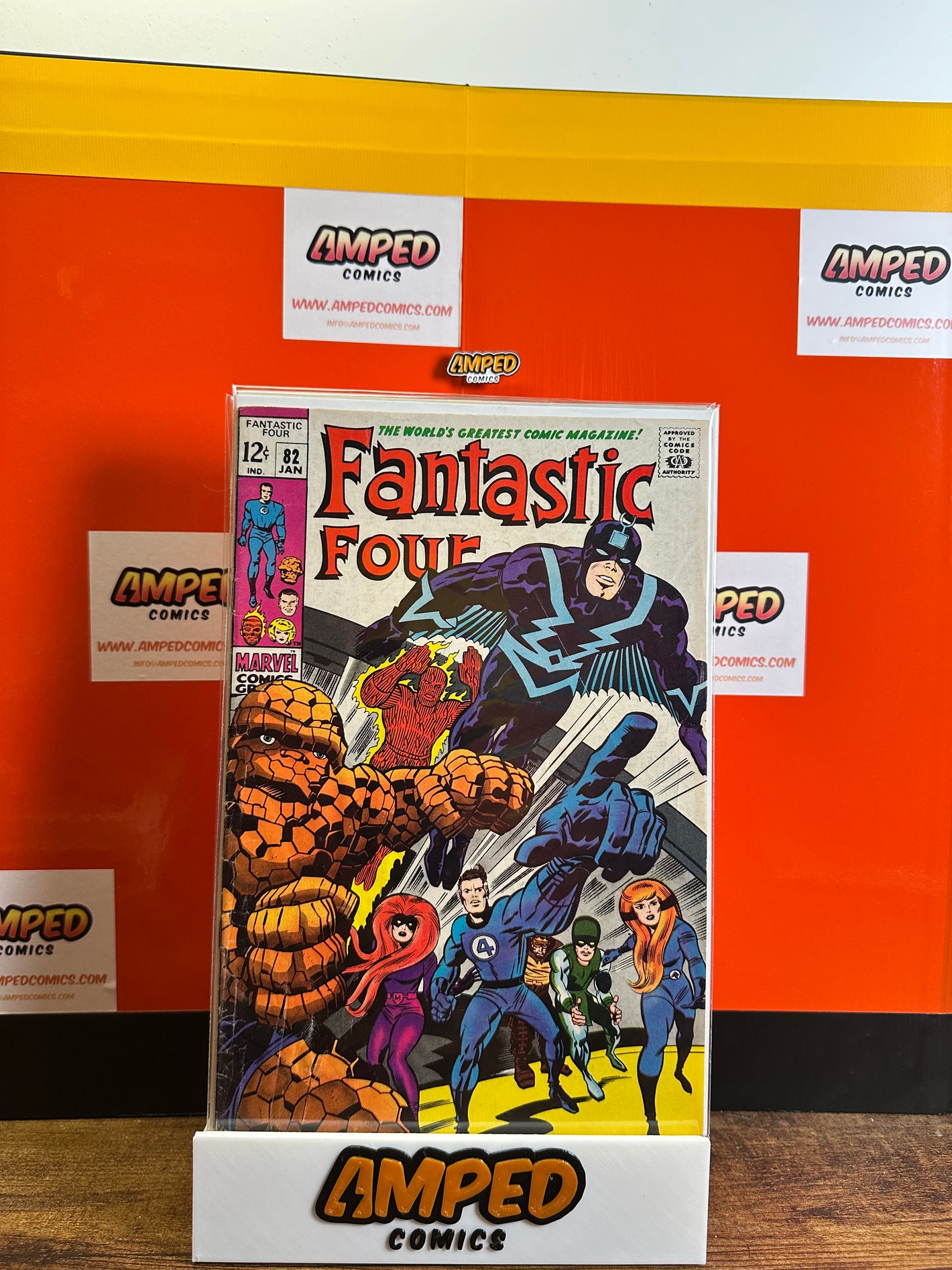 Fantastic Four 82 Marvel Comics January 1969 Black Bolt Appearance