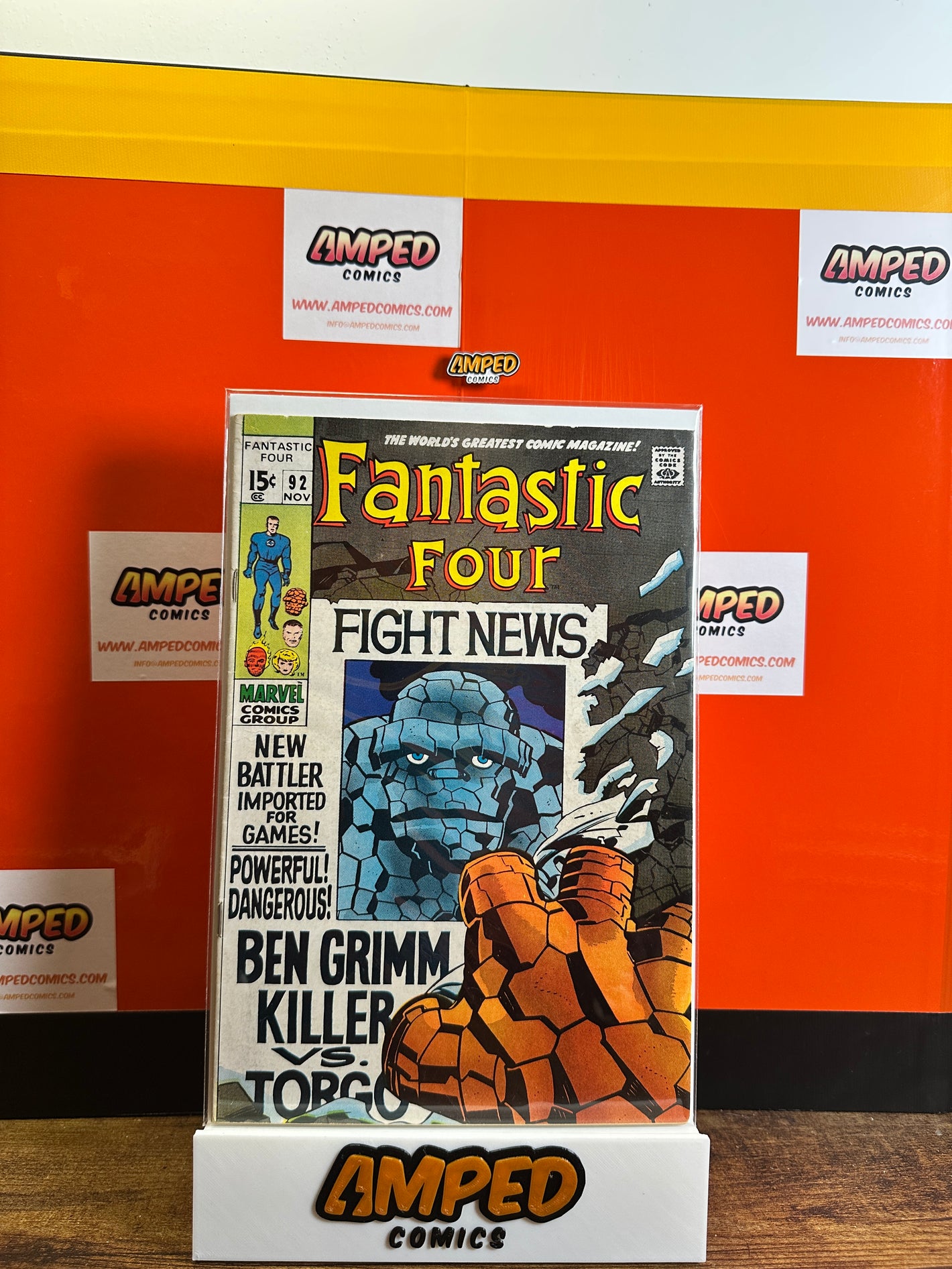 Fantastic Four 92 Marvel Comics Nov 1969 Ben Grimm vs Torgo