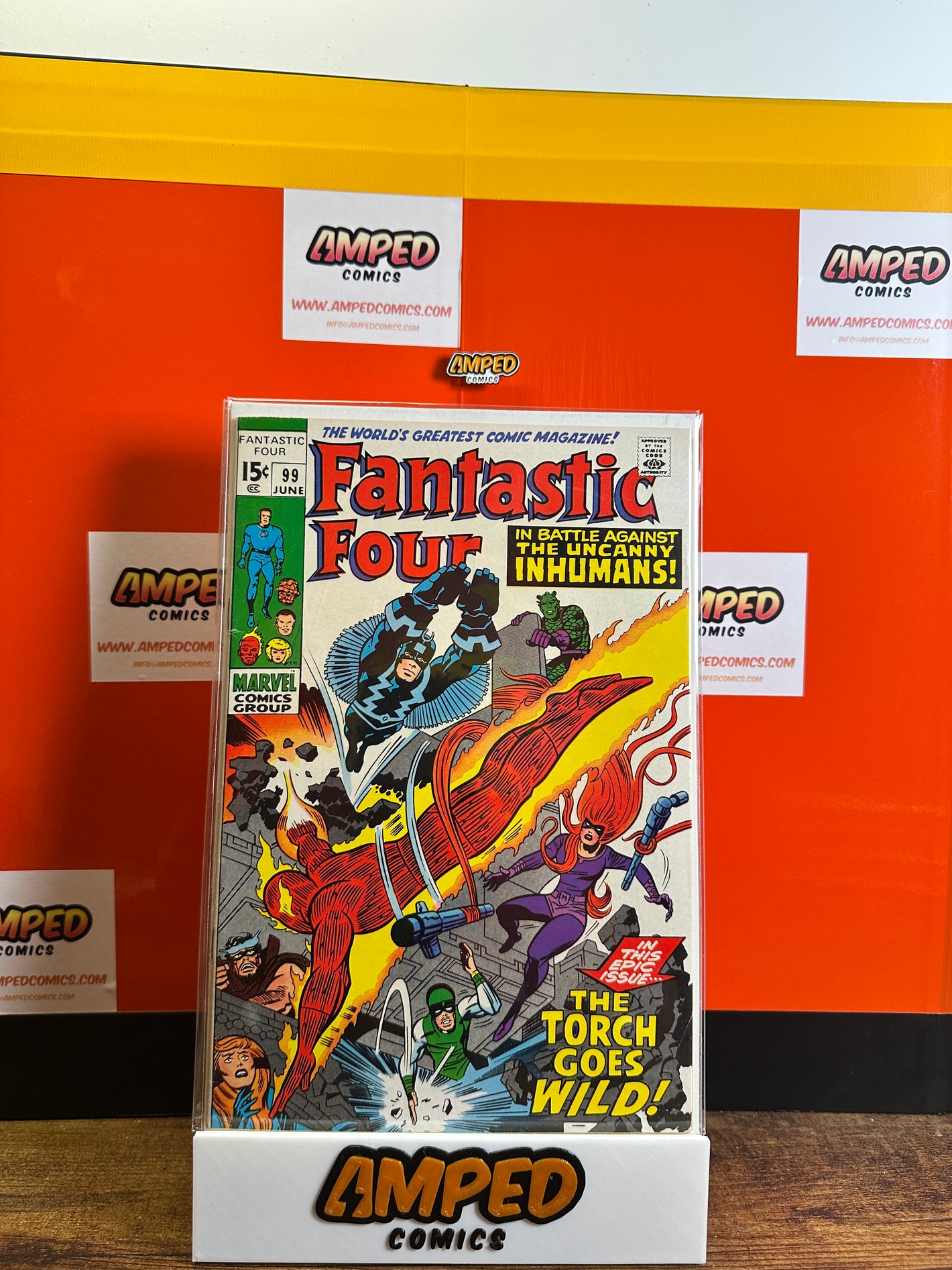 Fantastic Four 99 Marvel Comics June 1970 The Torch Goes Wild