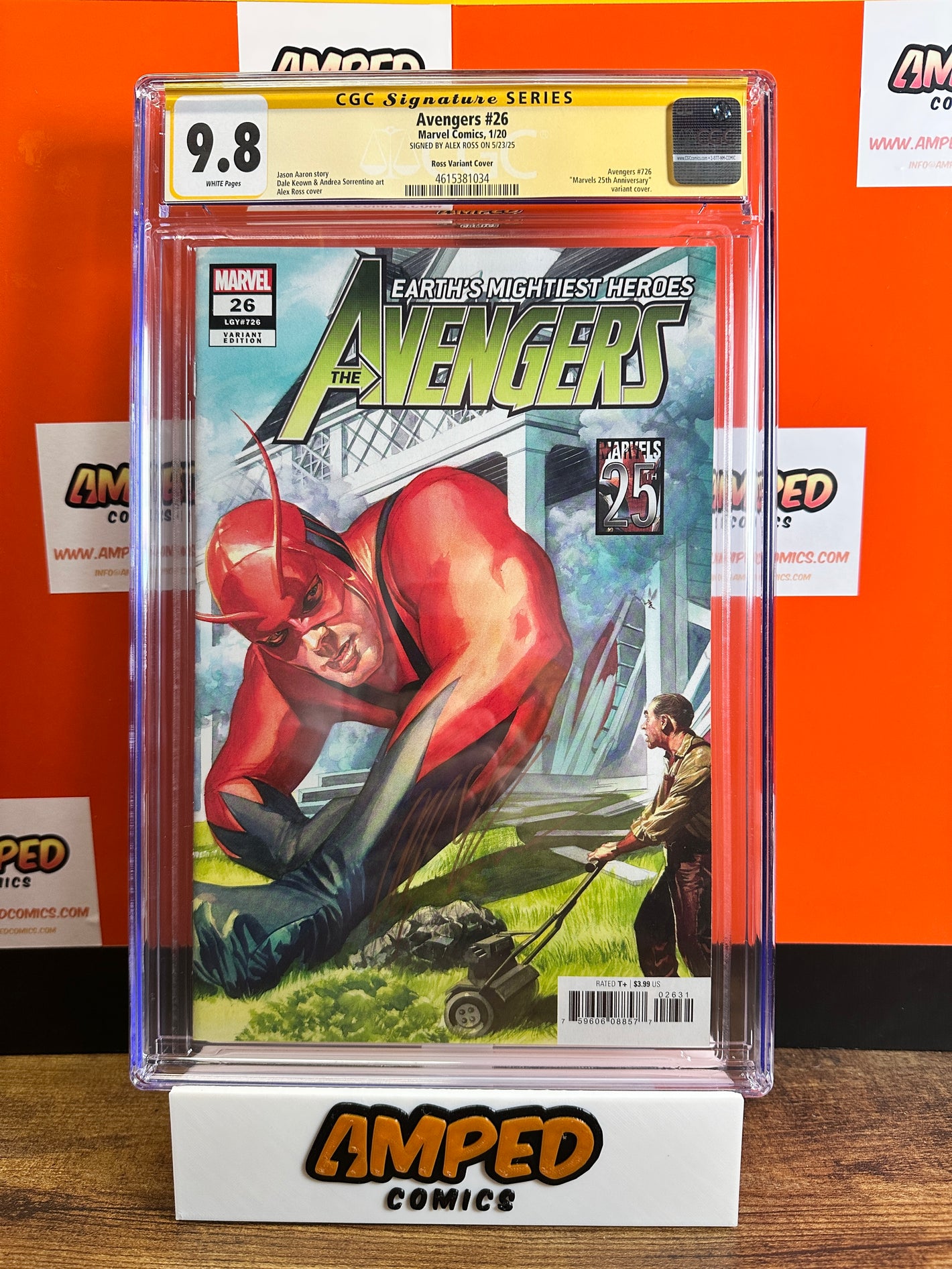 Avengers #26 CGC 9.8 Ross Variant Marvel SIGNED BY ALEX ROSS