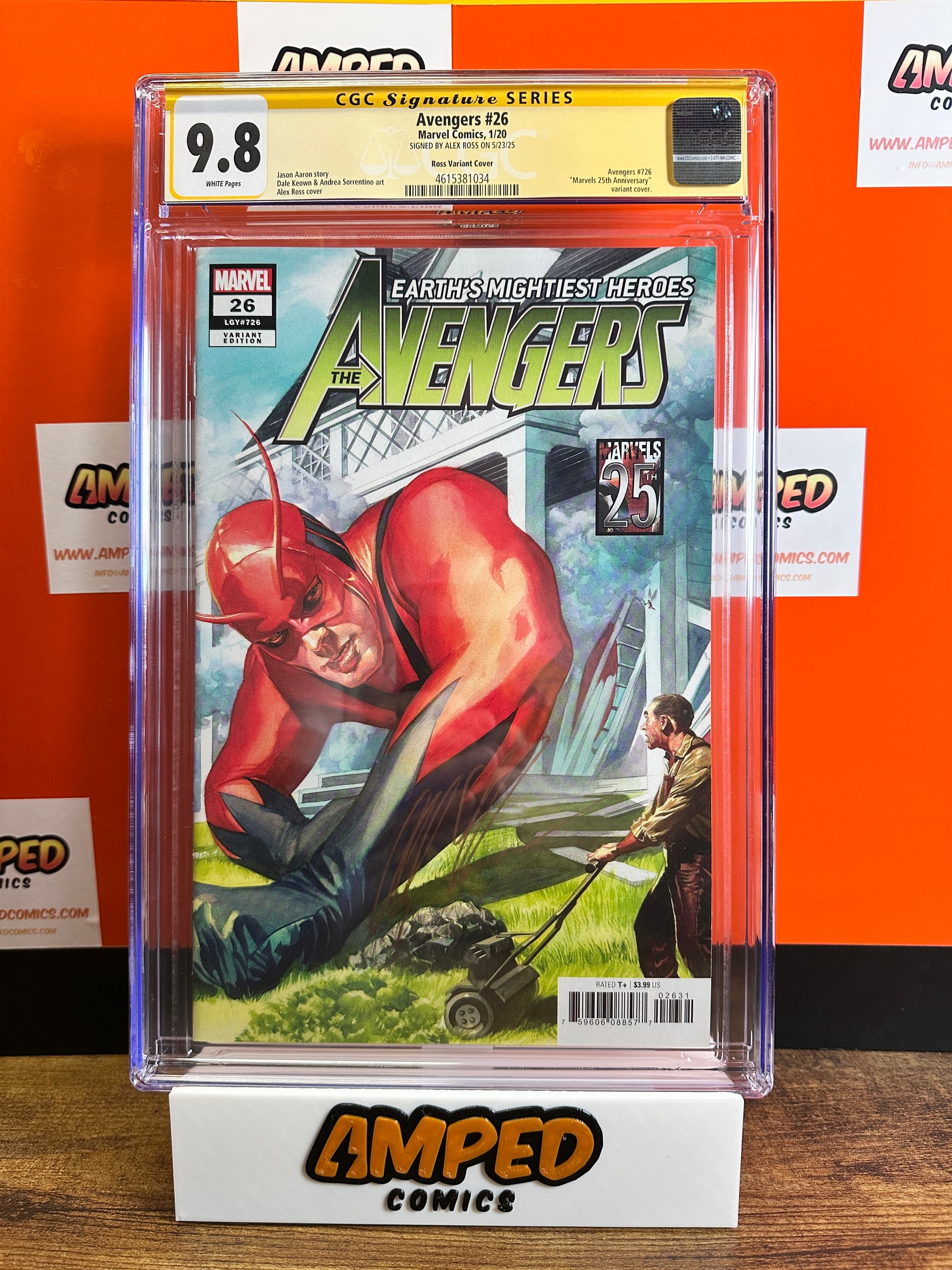 Avengers #26 CGC 9.8 Ross Variant Marvel SIGNED BY ALEX ROSS