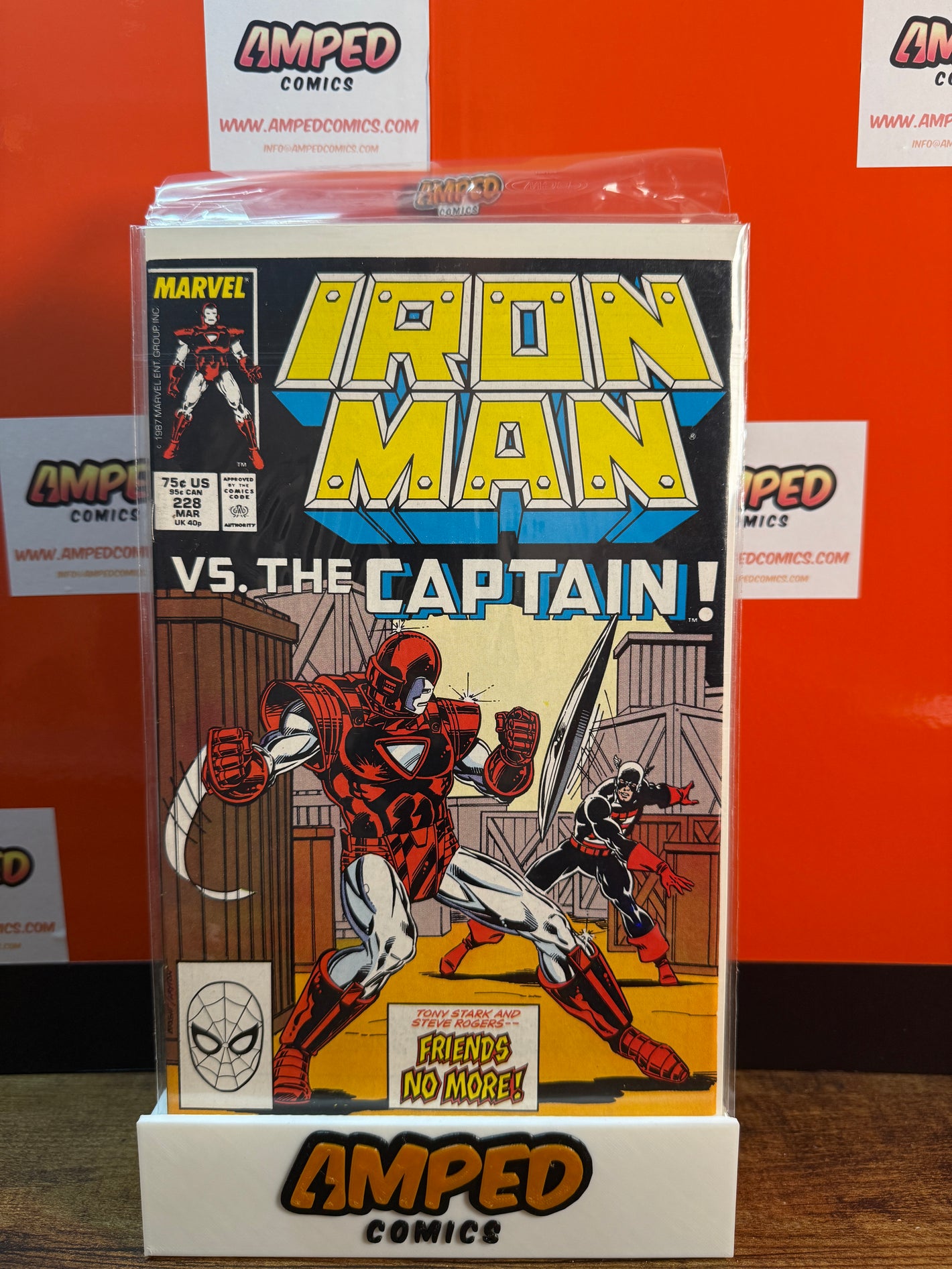 Iron Man 228 Marvel Comics March 1988 Vs. The Captain