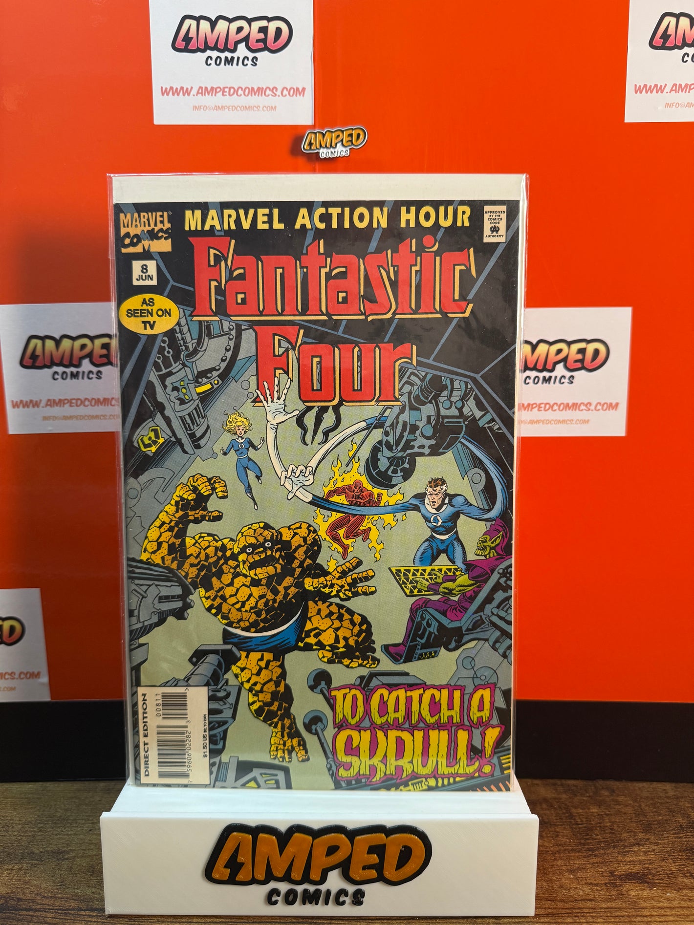 Fantastic Four 8 Marvel Action Hour June 1995 To Catch a Skrull