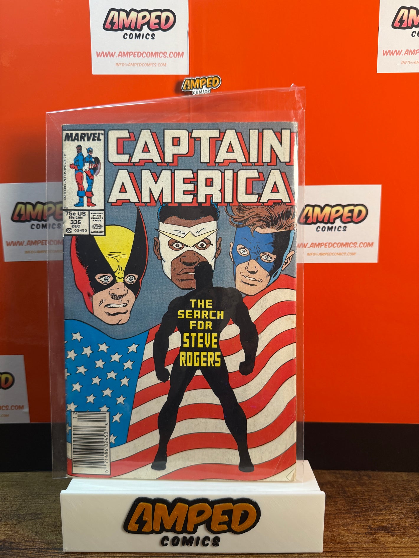 Captain America 336 Marvel 1987 The Search for Steve Rogers MID GRADE