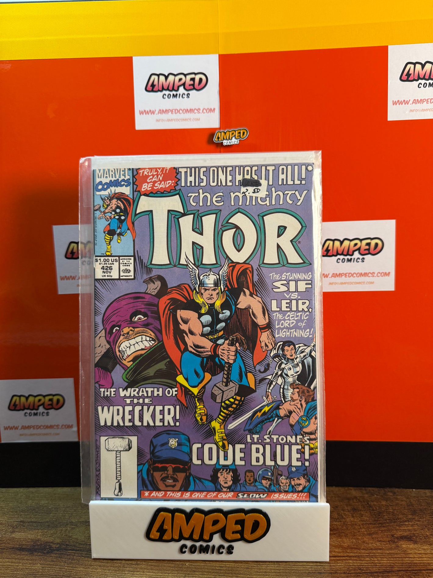 The Mighty Thor 426 Marvel Comics 1990 Wrecker Code Blue