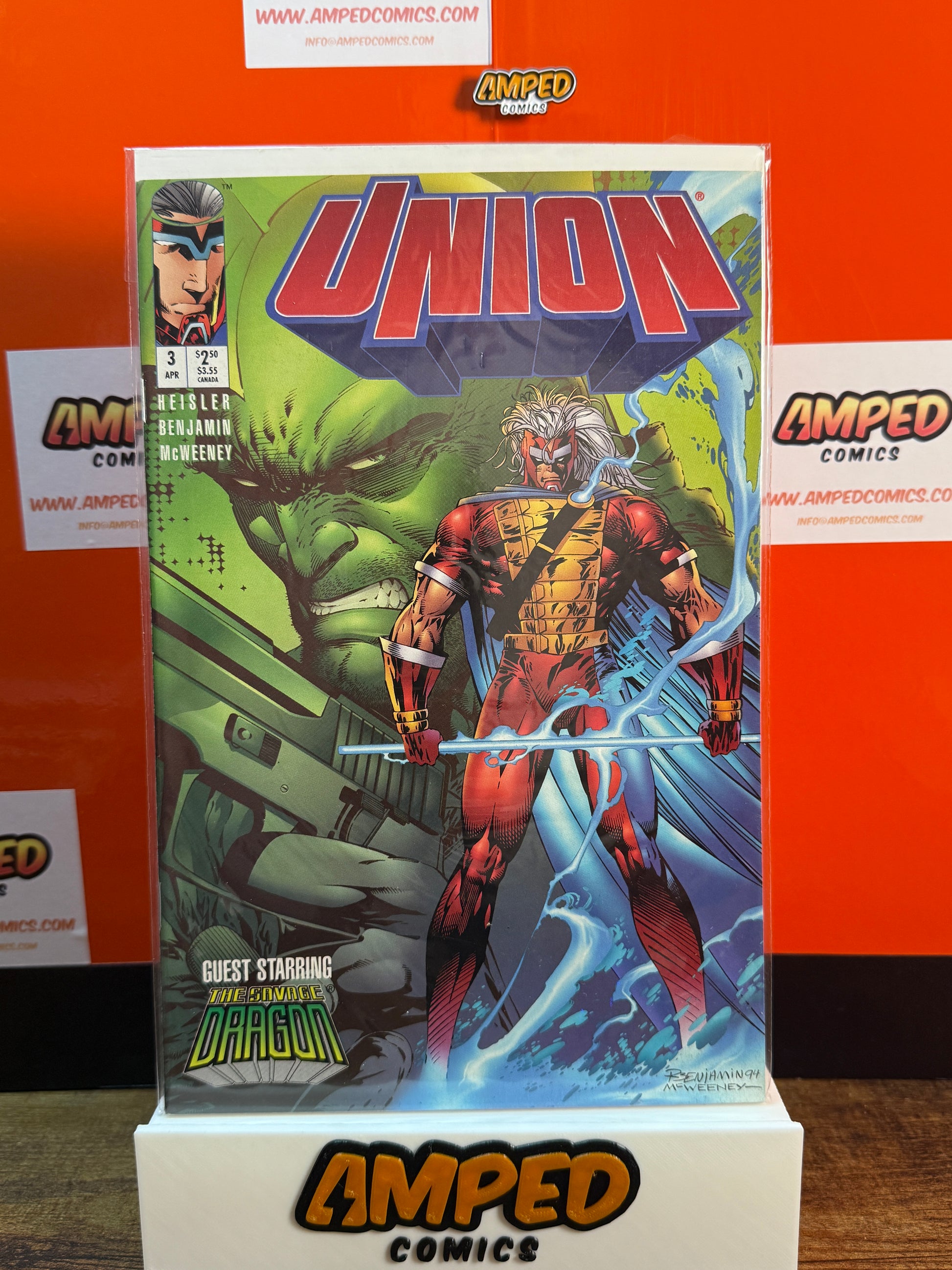 Union 3 (April 1994) Image Comics - Guest Starring Savage Dragon
