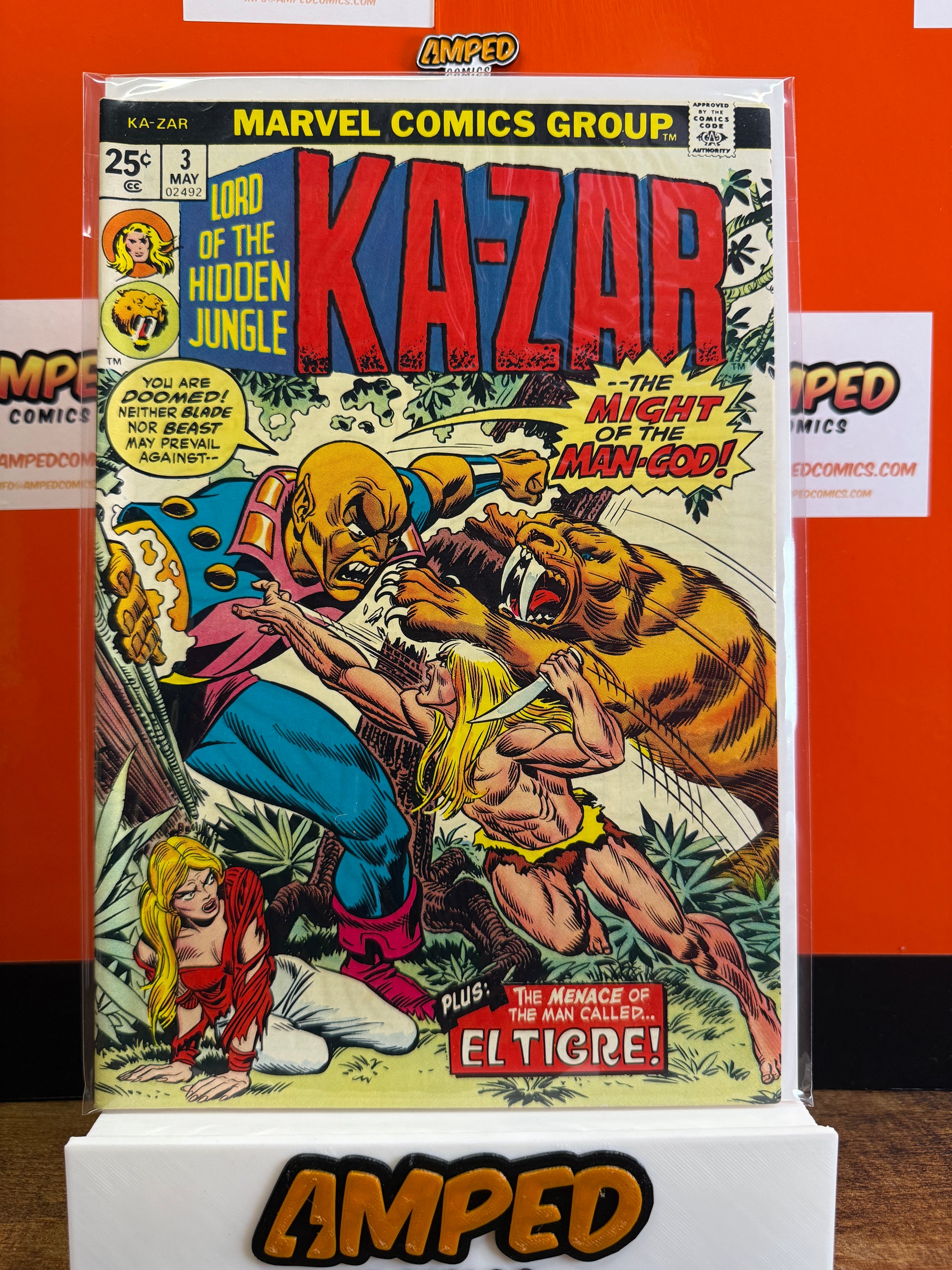 Ka-Zar 3 Marvel Comics May 1974 - Lord of the Hidden Jungle