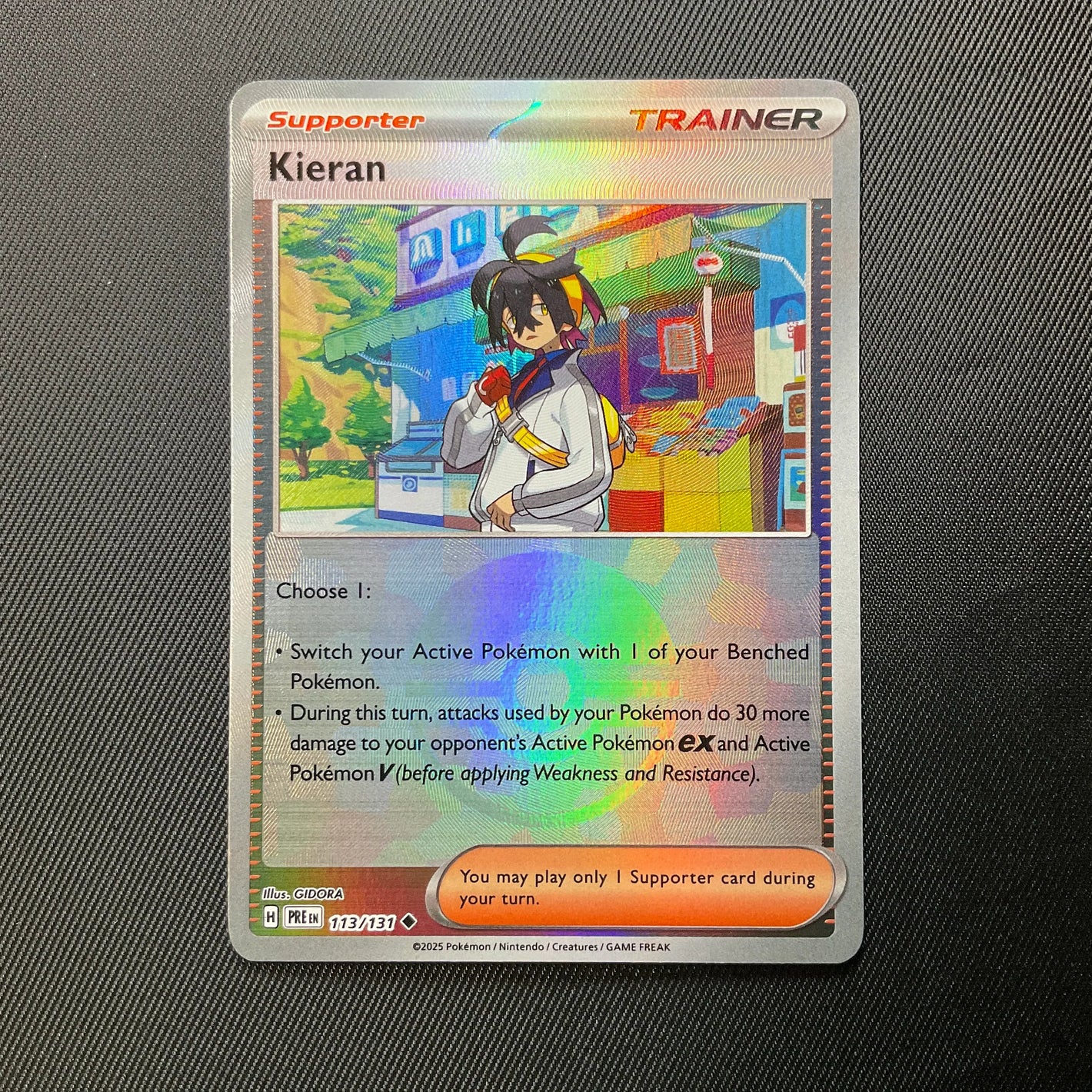 Kieran 113/131 Trainer Supporter Pokemon Card - Scarlet Violet 151