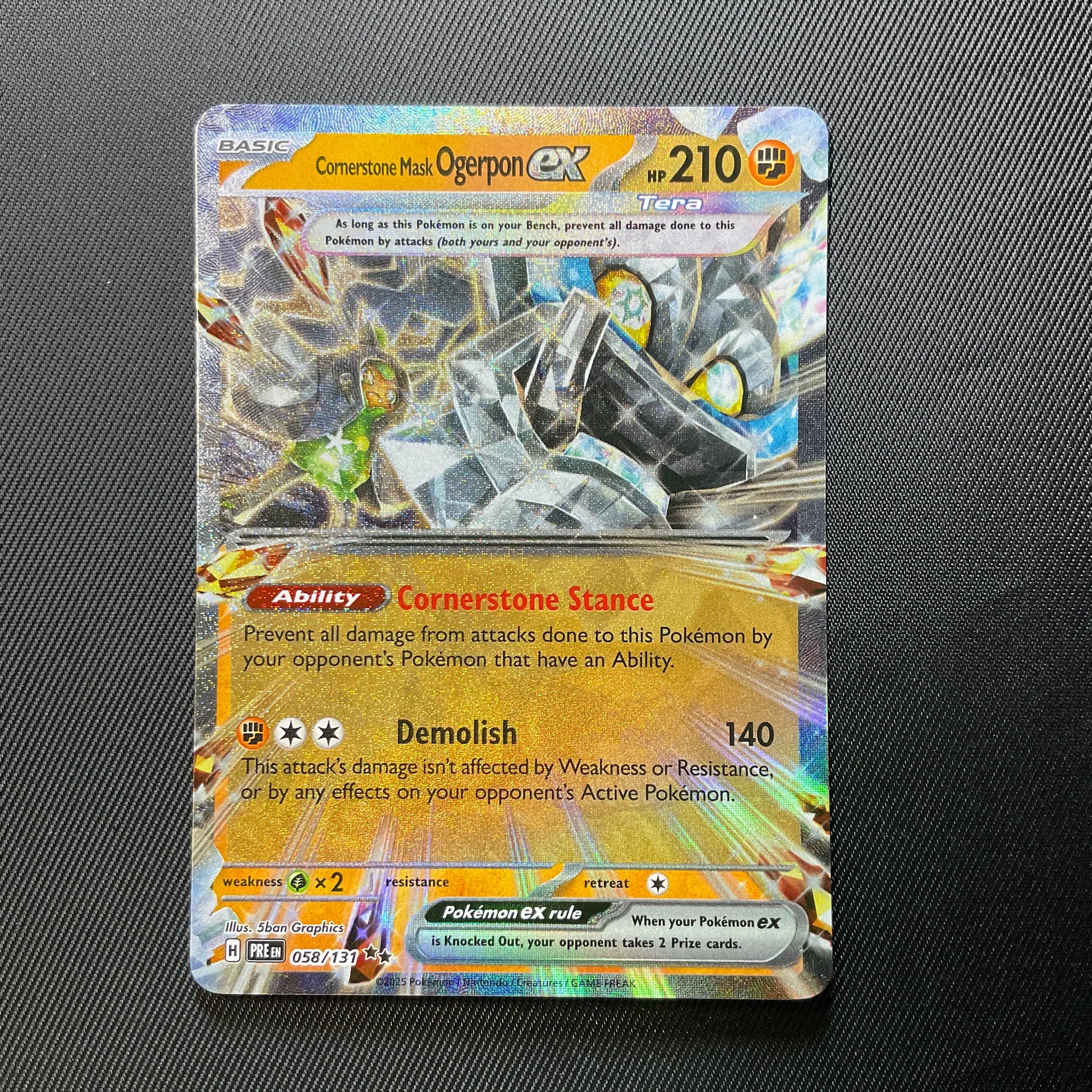 Ogerpon ex 058/197 Pokemon TCG Scarlet Violet 151 Holo Rare