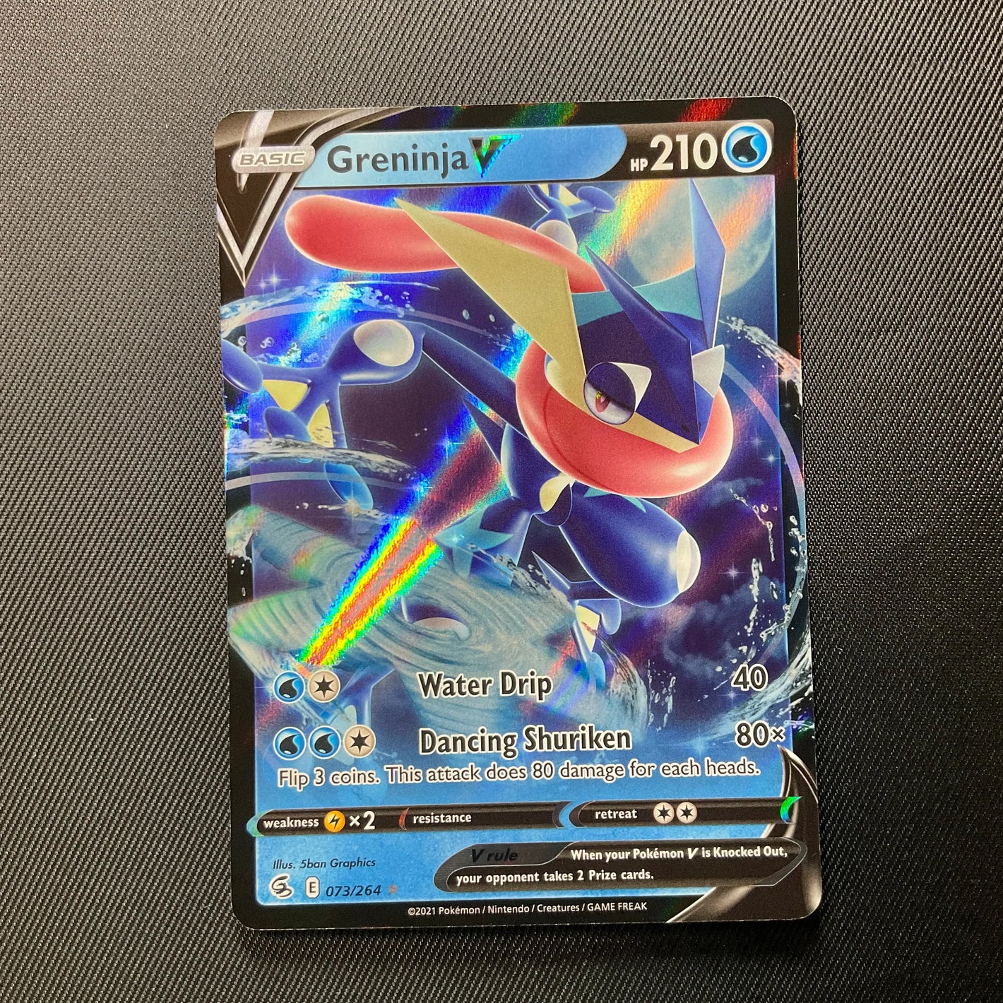 Greninja V 072/264 Pokemon TCG Sword Shield Fusion Strike