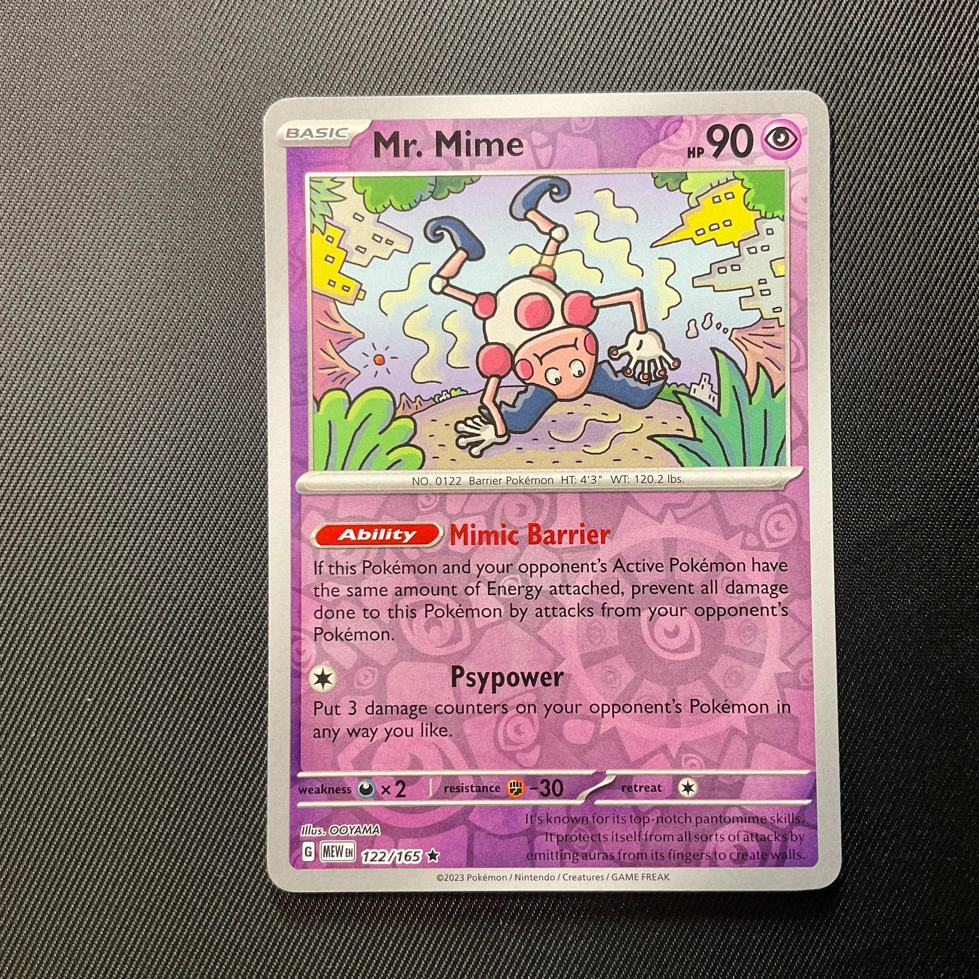 Mr. Mime 122/165 Holo Pokemon Card - EX Team Rocket Returns