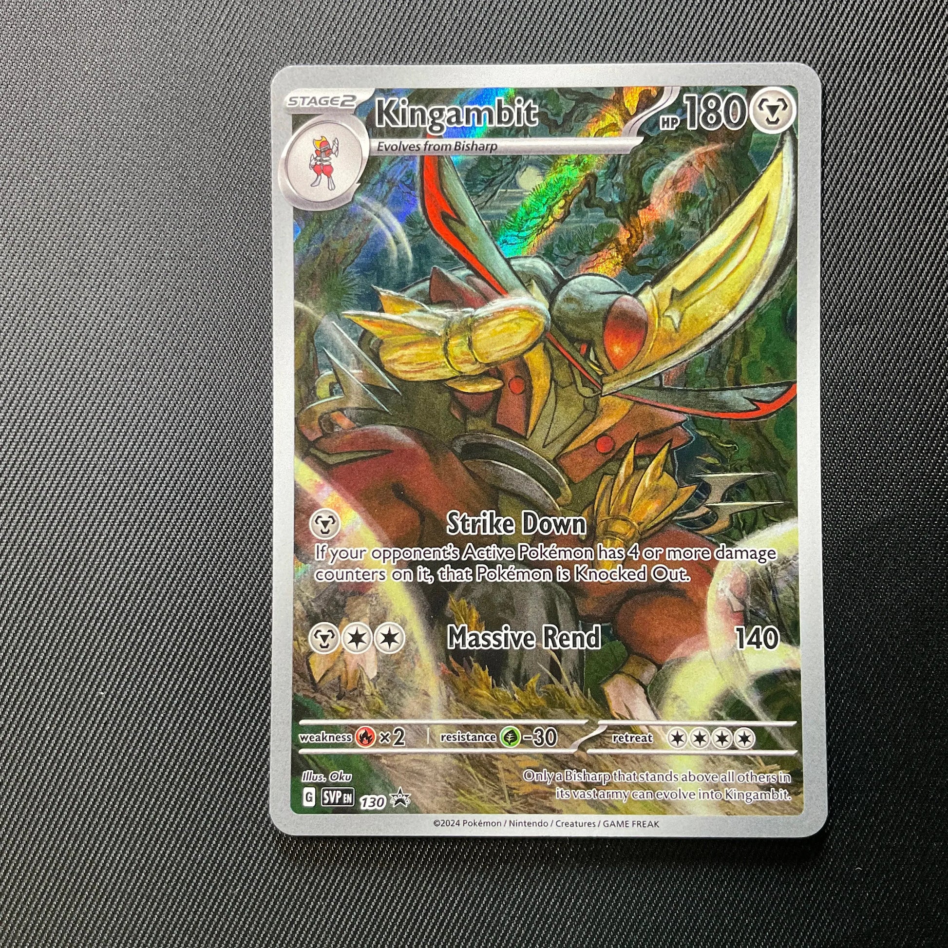 Kingambit 097/198 Holo Rare Pokemon Card - Scarlet Violet