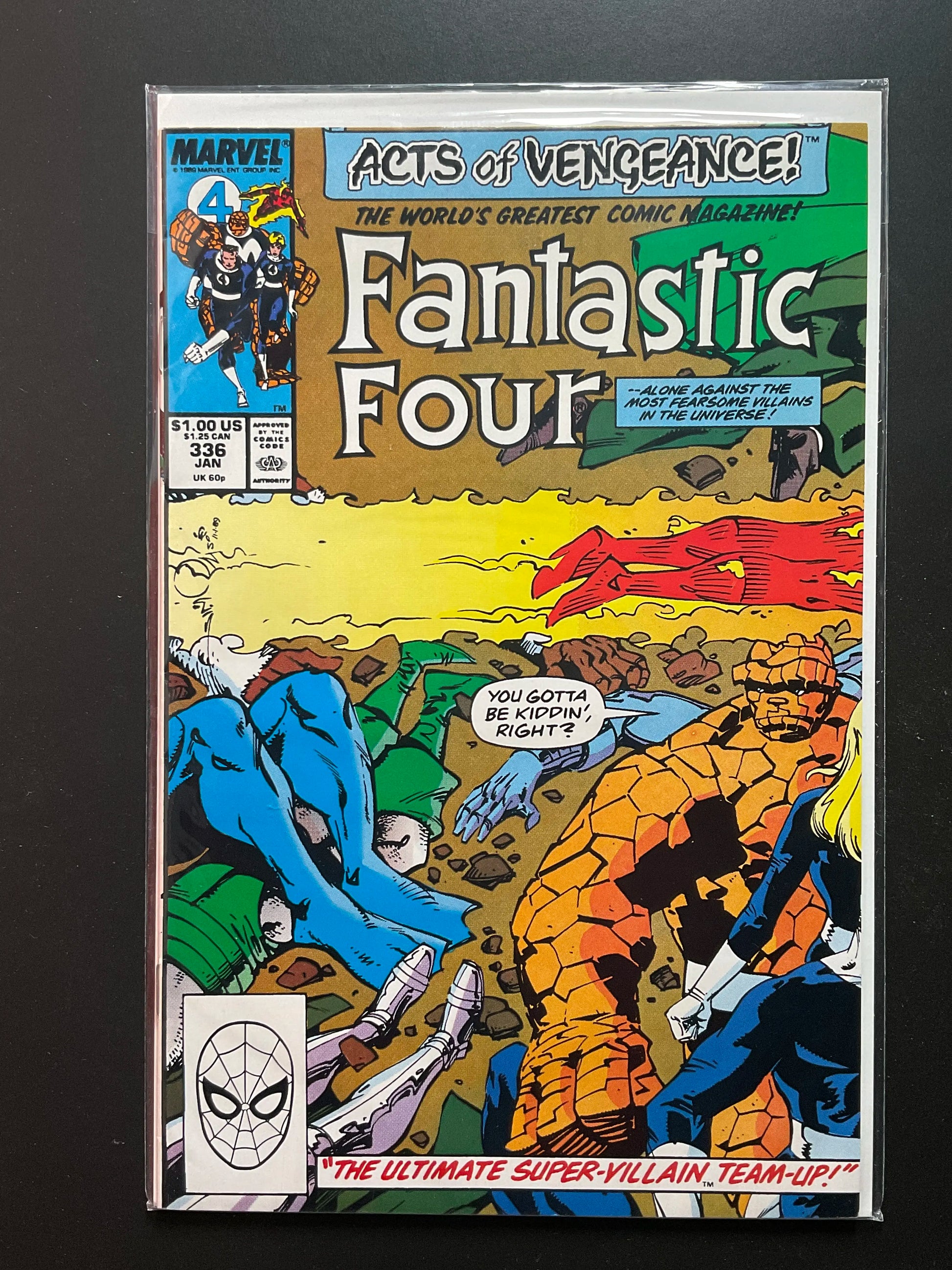 Fantastic Four 336 Marvel Comics Jan 1990 Acts of Vengeance