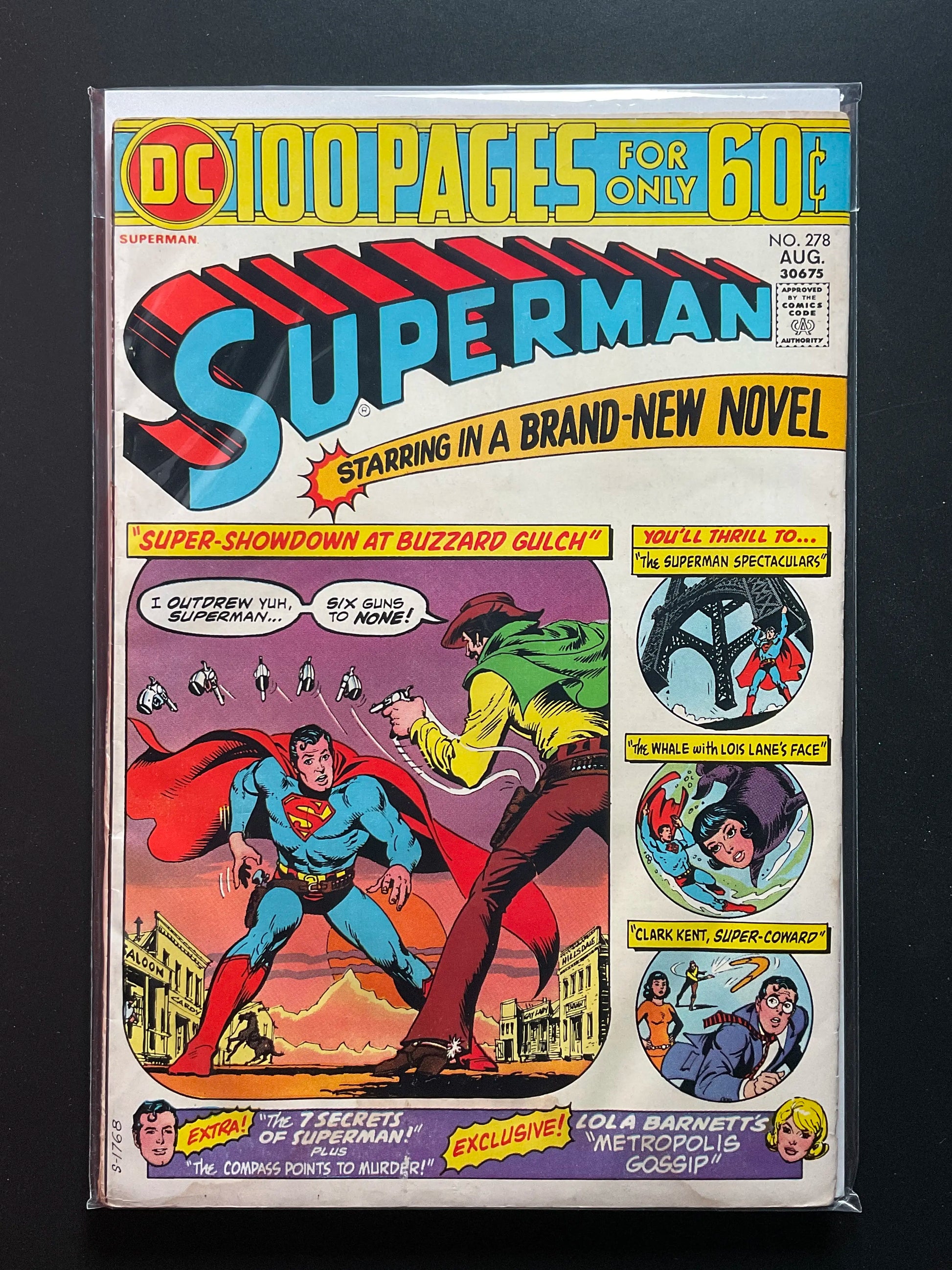 Superman 278 Aug 1974 DC Comics 100 Pages