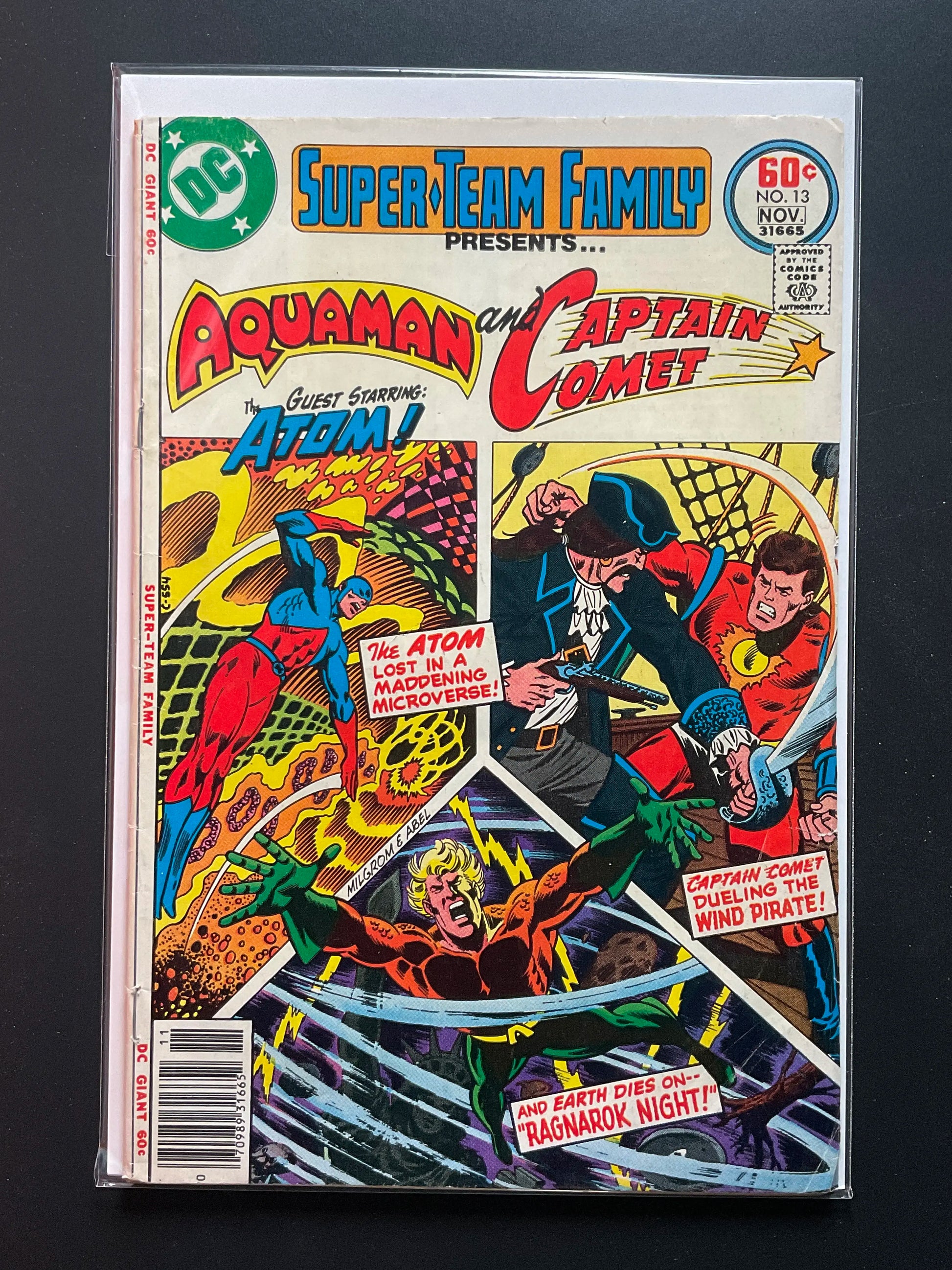 Super-Team Family 13 DC Comics Nov 1977 Aquaman Captain Comet Atom