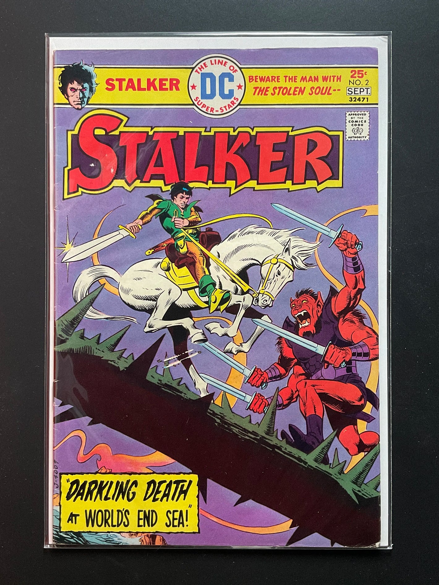 Stalker 2 DC Comics Sept 1975 Darkling Death Sword Sorcery