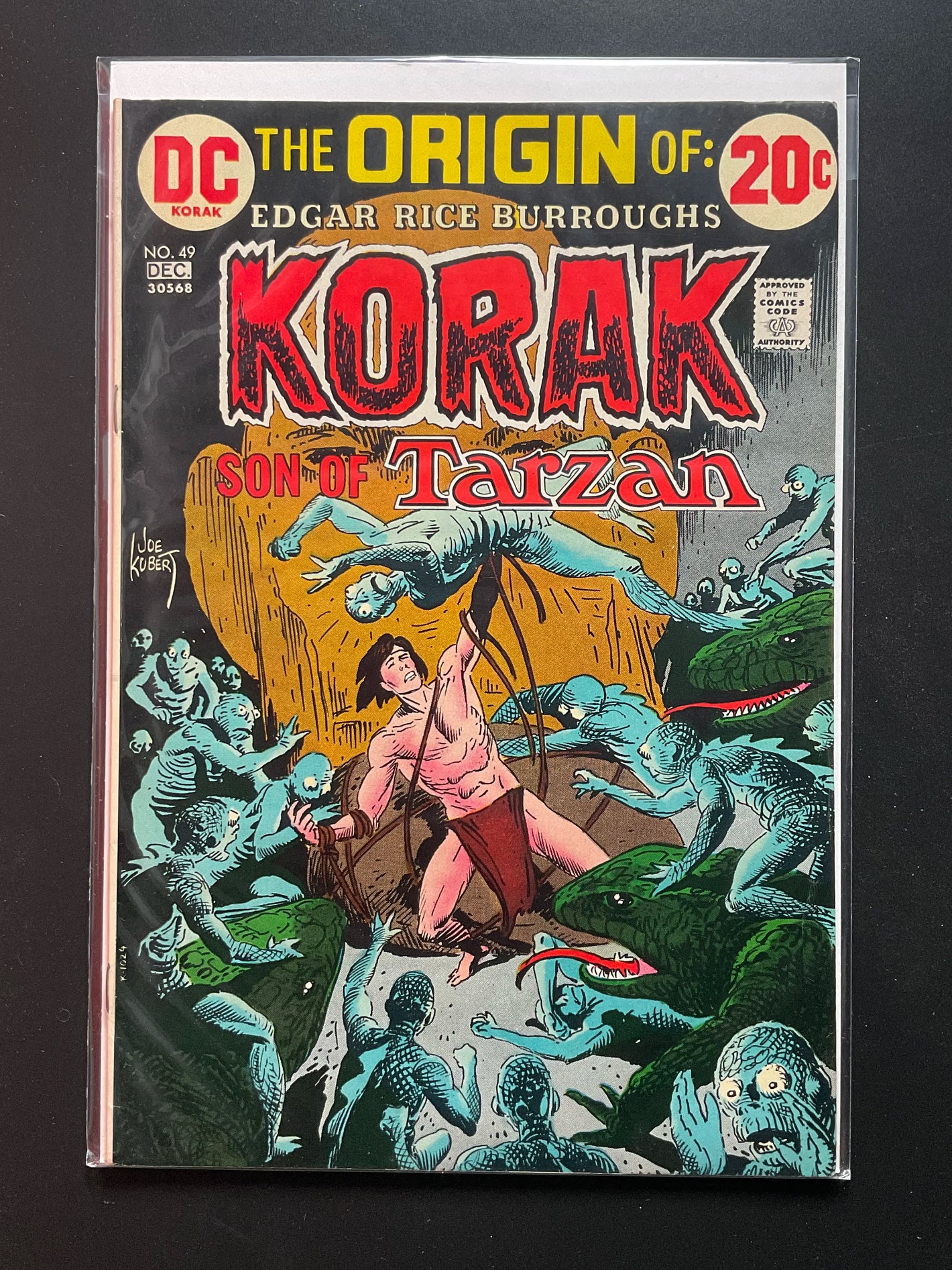 Korak Son of Tarzan 49 DC Comics Dec 1972 Joe Kubert Cover