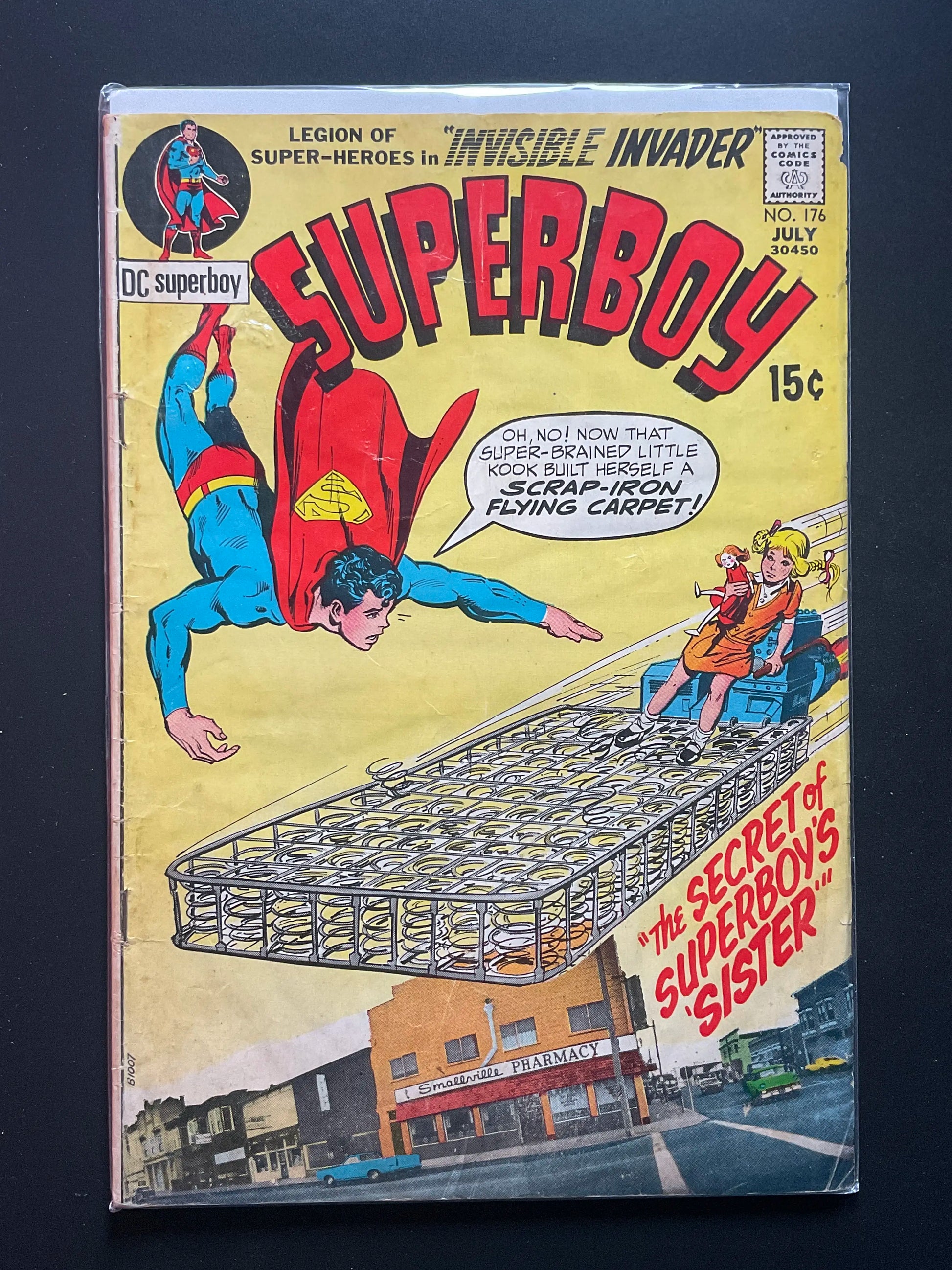 Superboy 176 DC Comics July 1971 Legion of Super-Heroes LOW GD