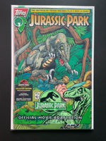 Jurassic Park 1 Official Movie Adaptation Topps 1993 Polybagged