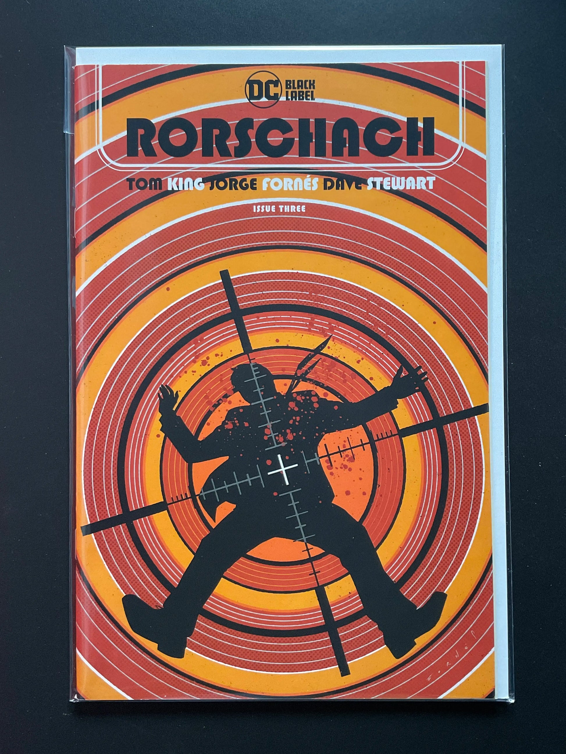 Rorschach 3 DC Black Label by Tom King Jorge Fornes Cover B