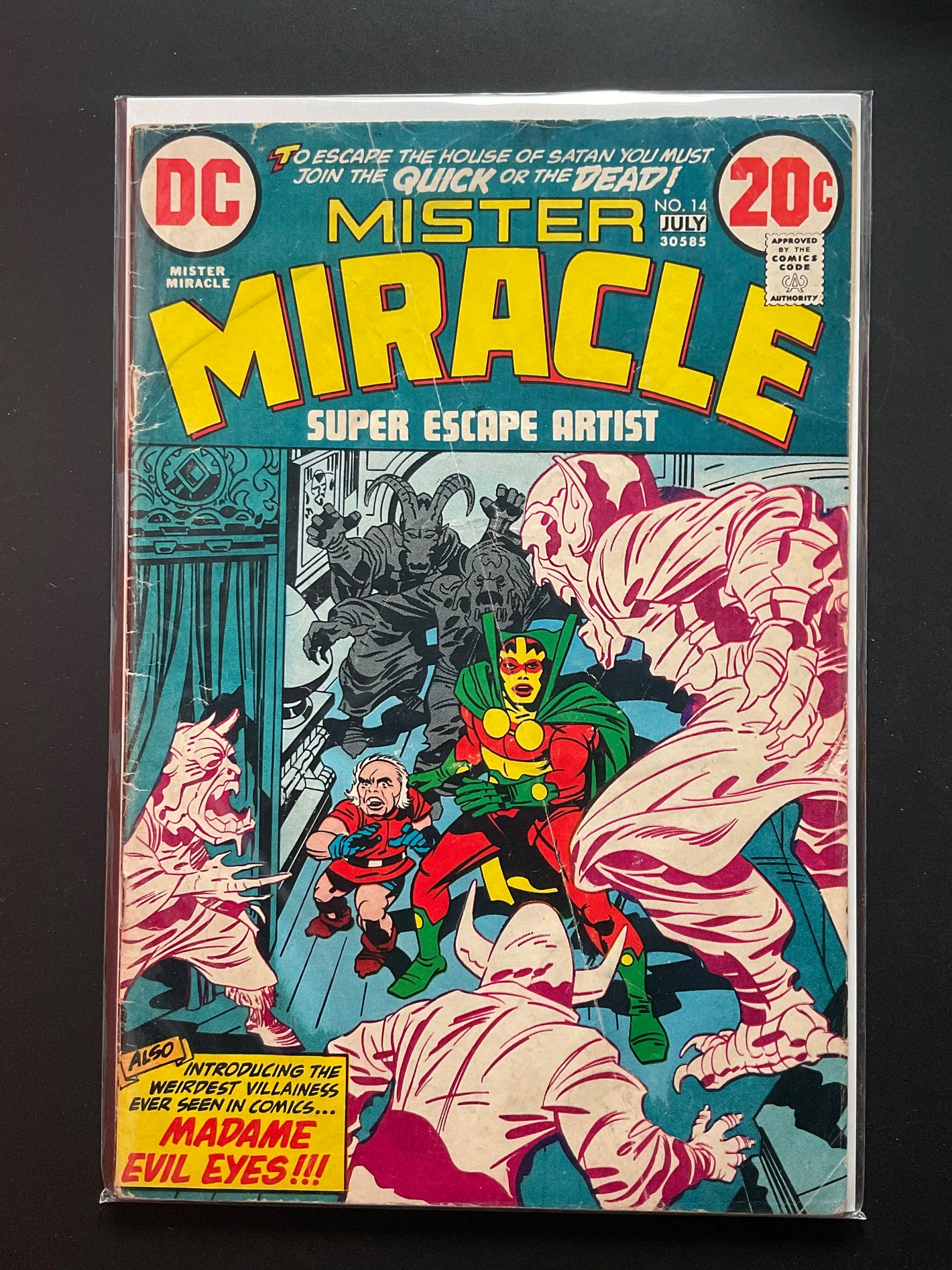 Mister Miracle 14 DC Comics July 1973 Madame Evil Eyes