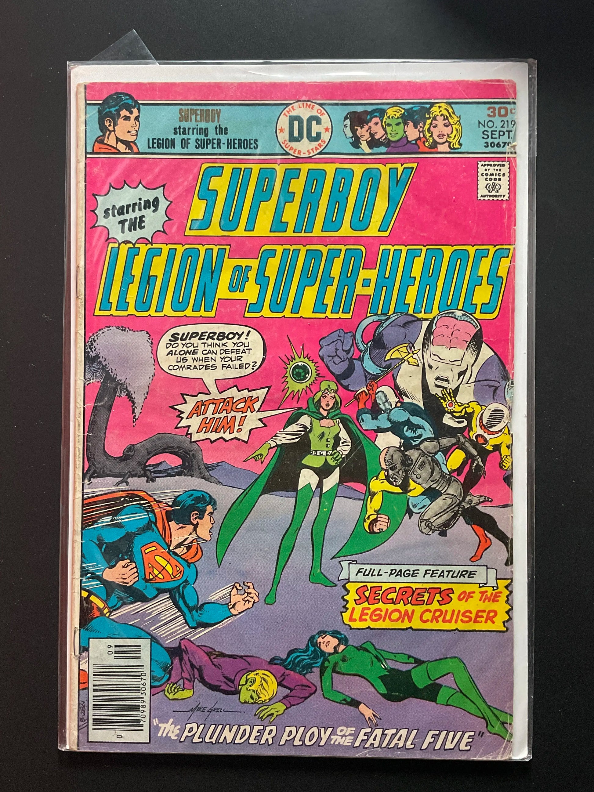 Superboy and the Legion of Super-Heroes 219 DC Comics Sept 1976