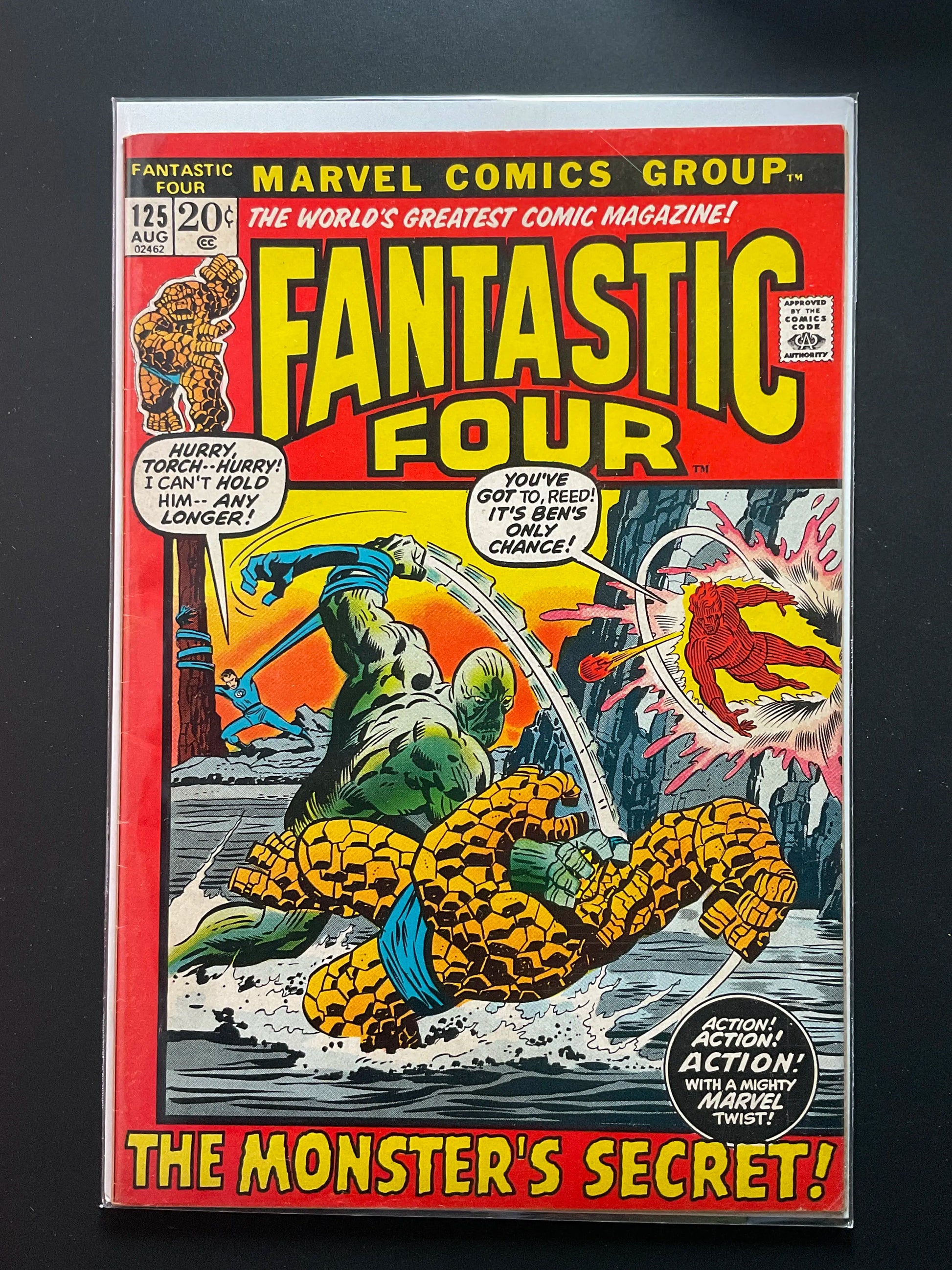 Fantastic Four 125 Marvel Comics Aug 1972 The Monsters Secret