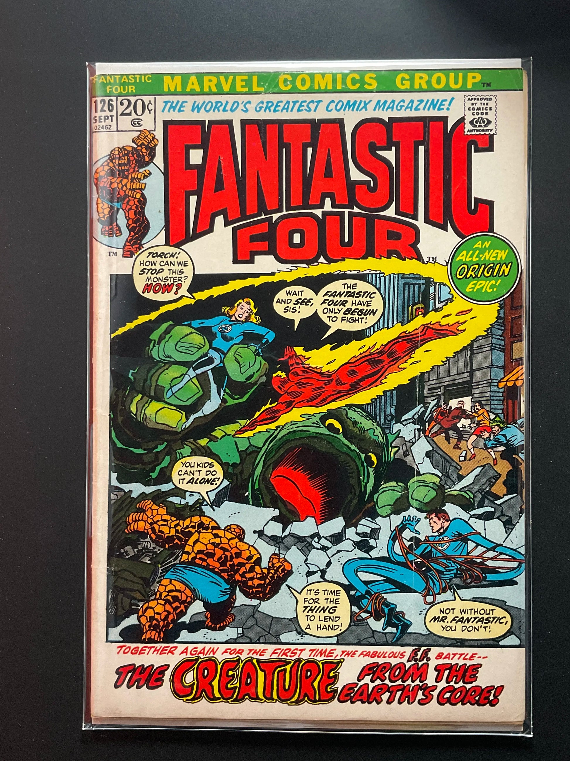 Fantastic Four 126 Marvel Comics 1972 All-New Origin Epic