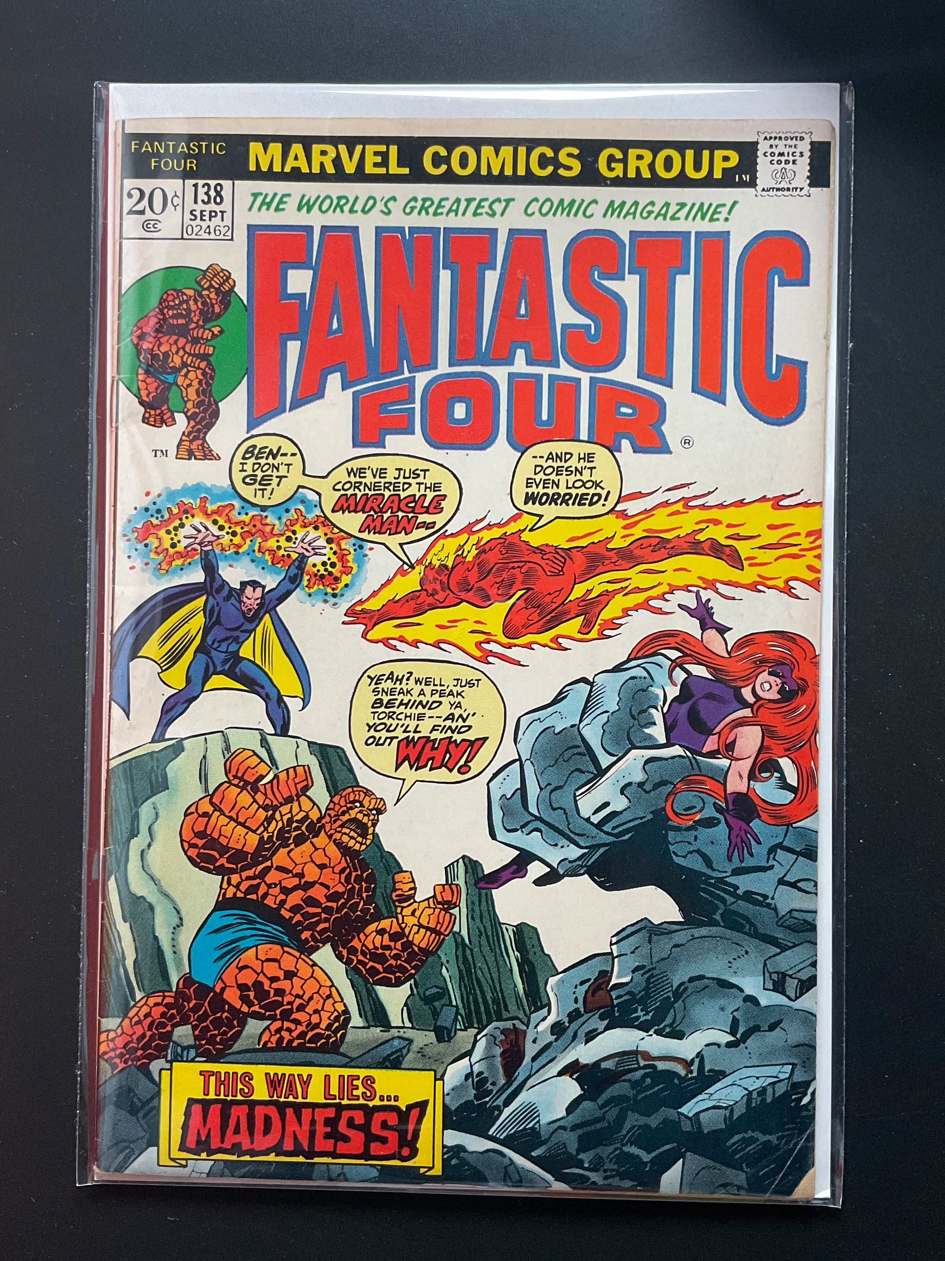 Fantastic Four 138 Marvel Comics Sept 1973 - A