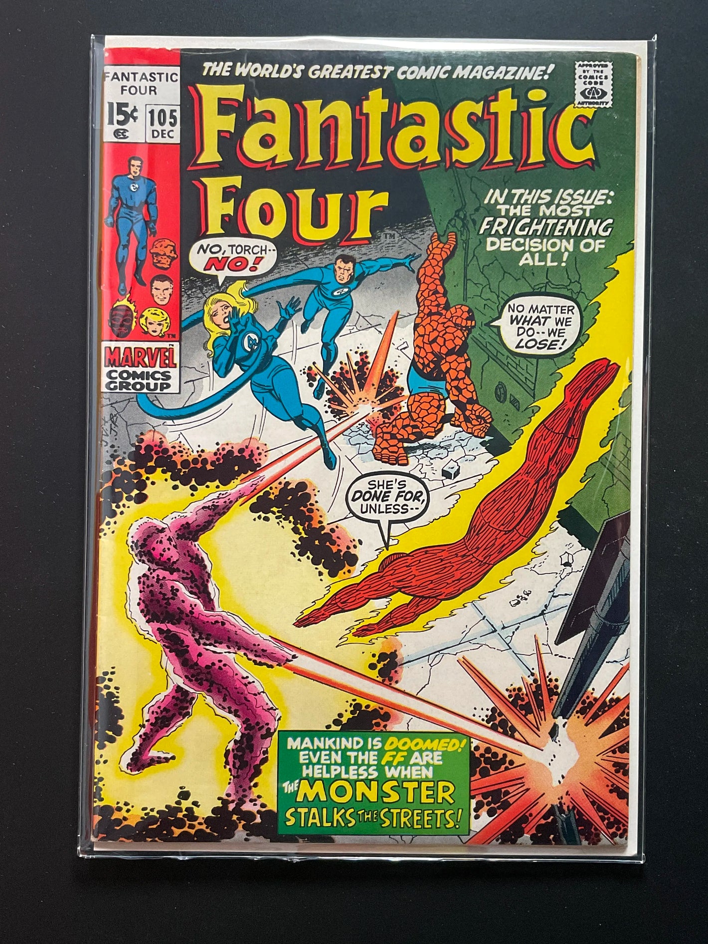 Fantastic Four 105 Marvel Comics Dec 1970