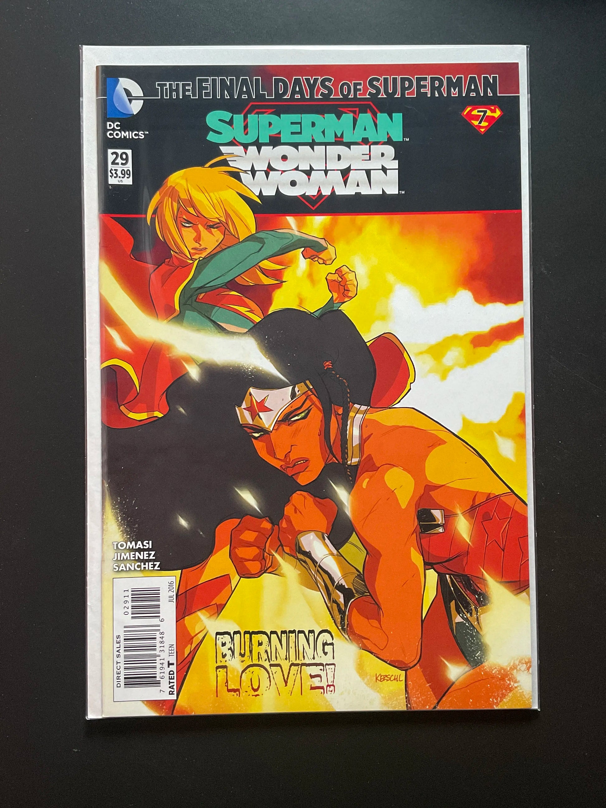 Superman/Wonder Woman 29 DC Comics 2016 The Final Days of Superman