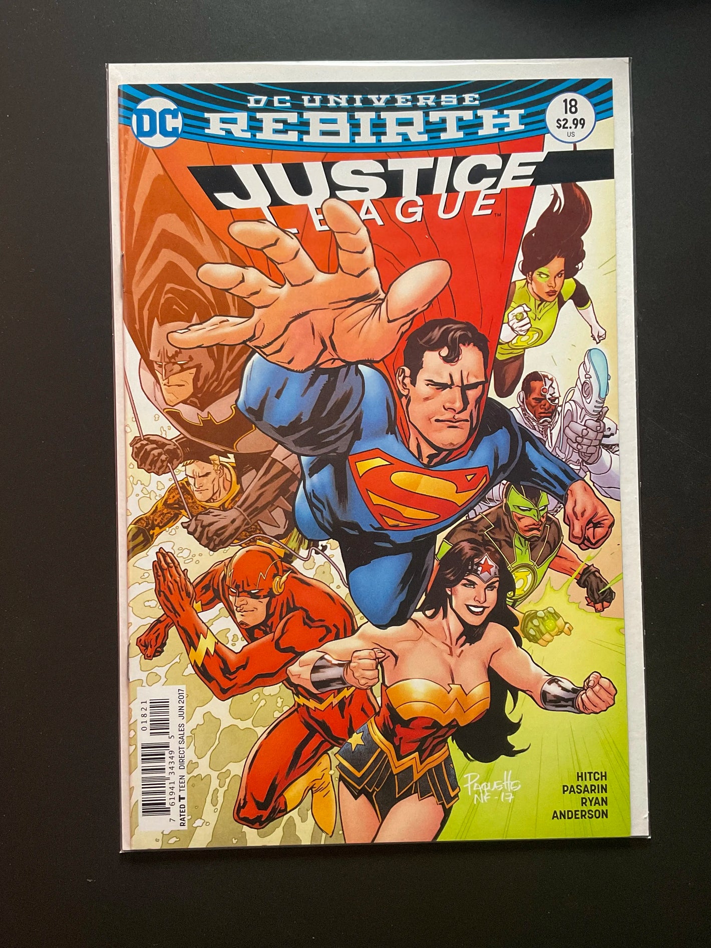 Justice League 18 DC Universe Rebirth (2017) Hitch Pasarin Anderson
