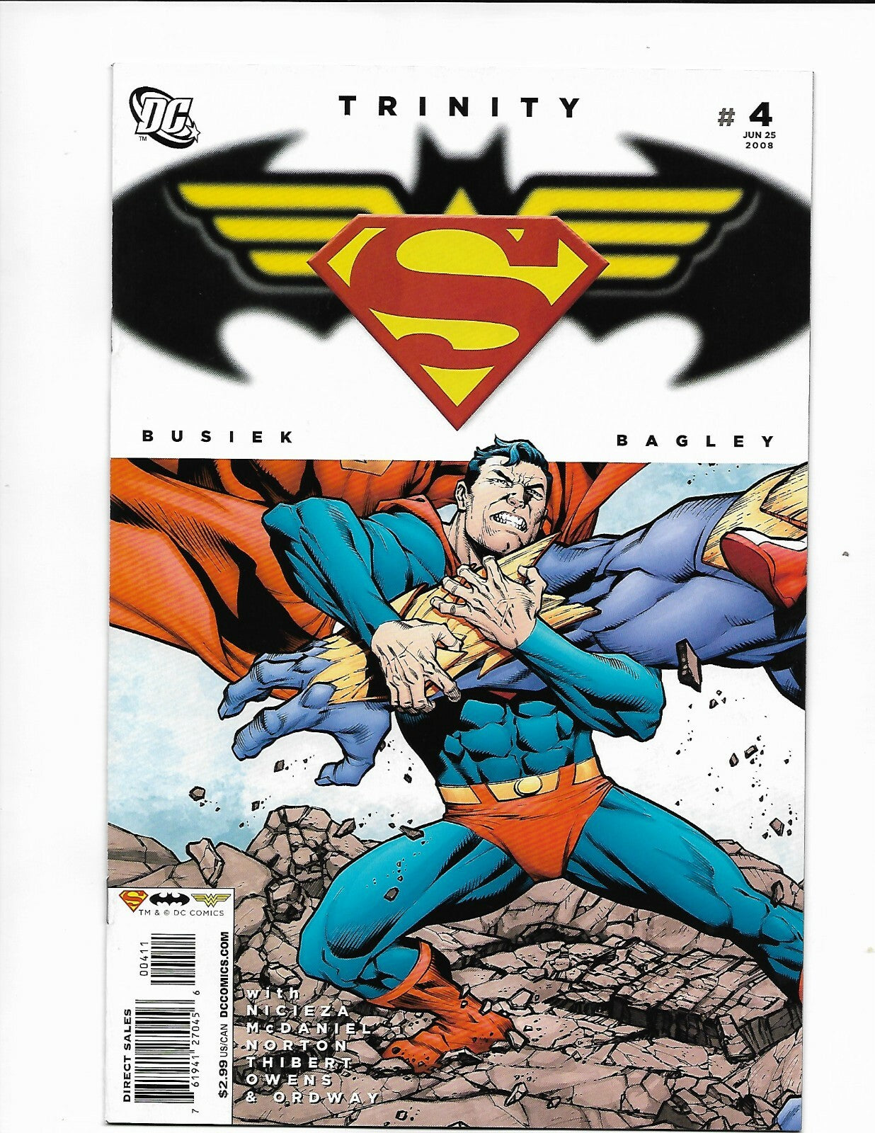 DC Comic Trinity # 4, 5, 6 June 2008 Batman Superman Wonder Woman