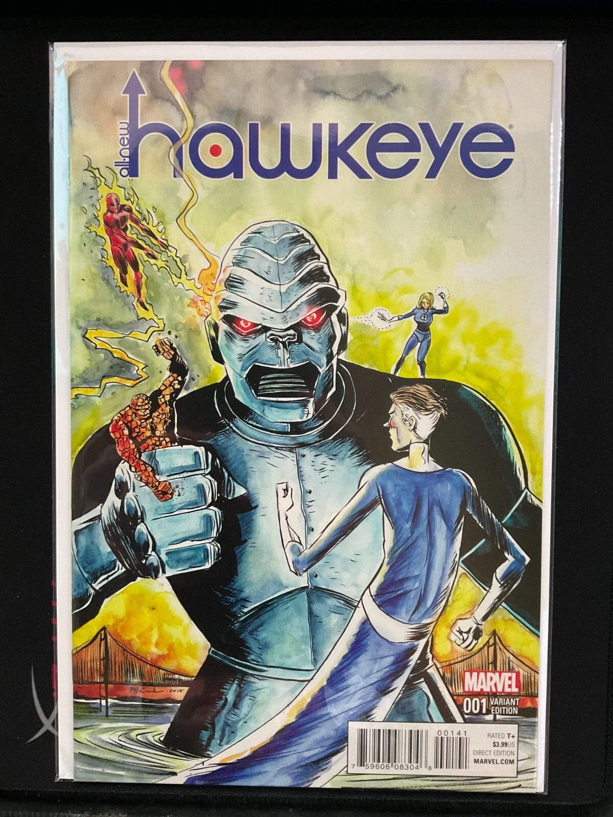 All-New Hawkeye #1 D Jeff Lemire Kirby Monster Variant Marvel Comics 2015