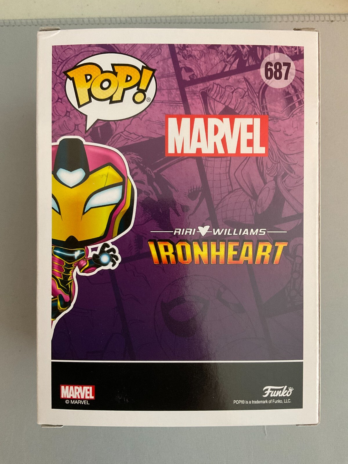 Funko Pop! Marvel IronHeart #687 Pop In A Box Exclusive
