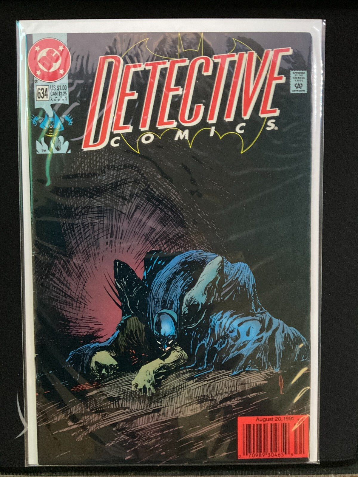 DETECTIVE COMICS 634 DC COMICS BOOKS NEWSSTAND BRUCE WAYNE GORDON 1991)