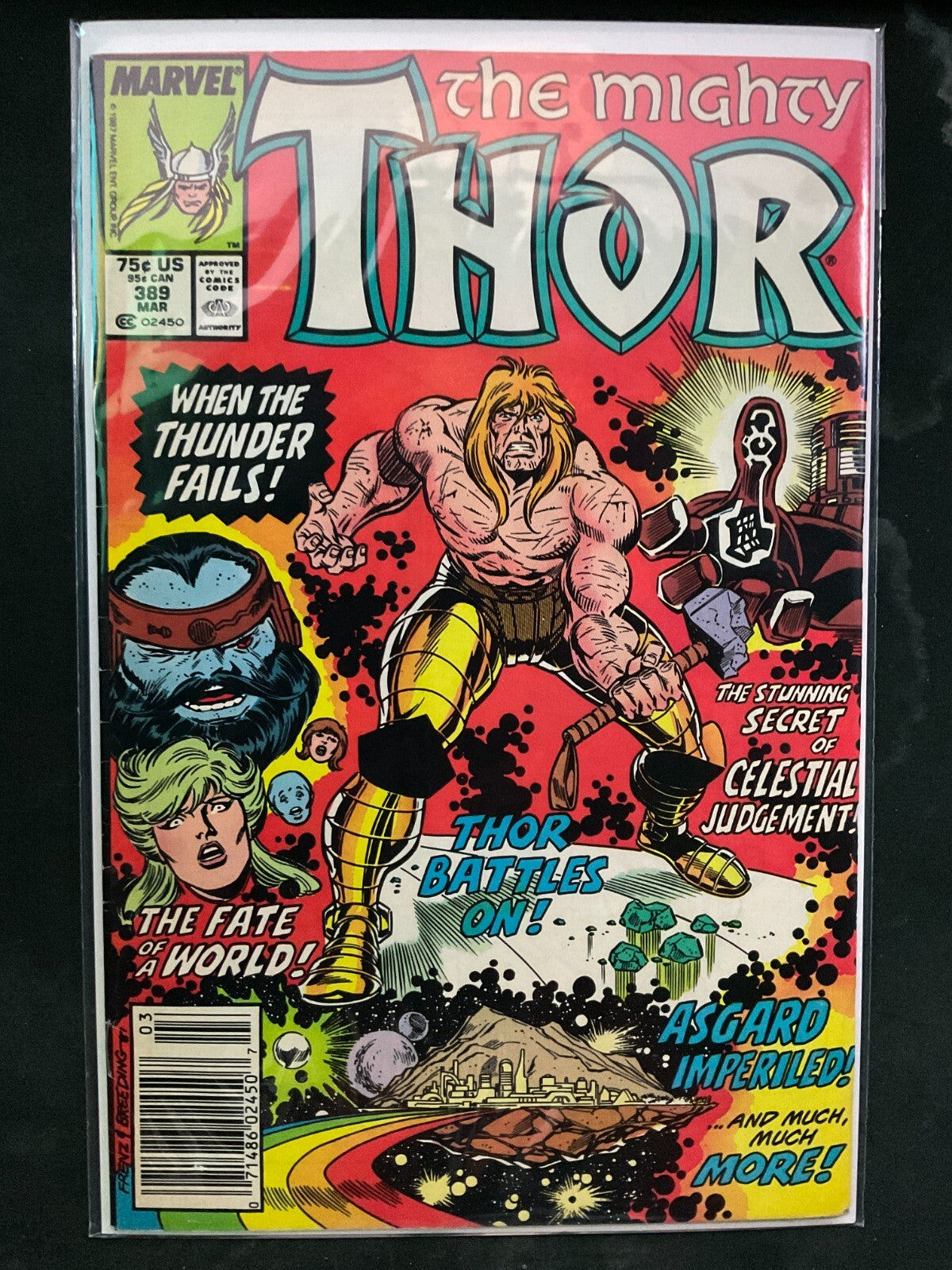 "THE MIGHTY THOR" Issue # 389 1st Appear of Replicoid Marvel Comic