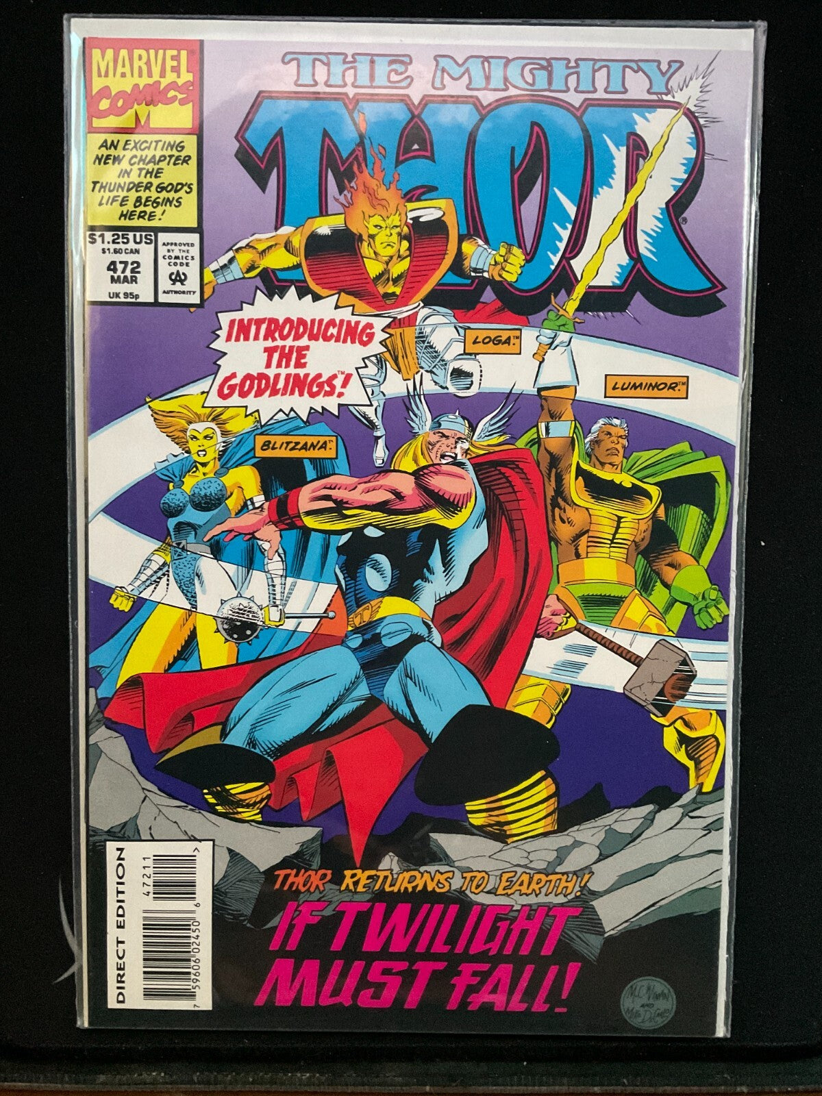 The Mighty Thor #472 1994 - Fair Condition / Modern Age - Marvel Comics