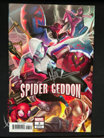Spider-Geddon #3 (Marvel 2018) InHyuk Lee Variant Cover SIGNED Jorge Molina