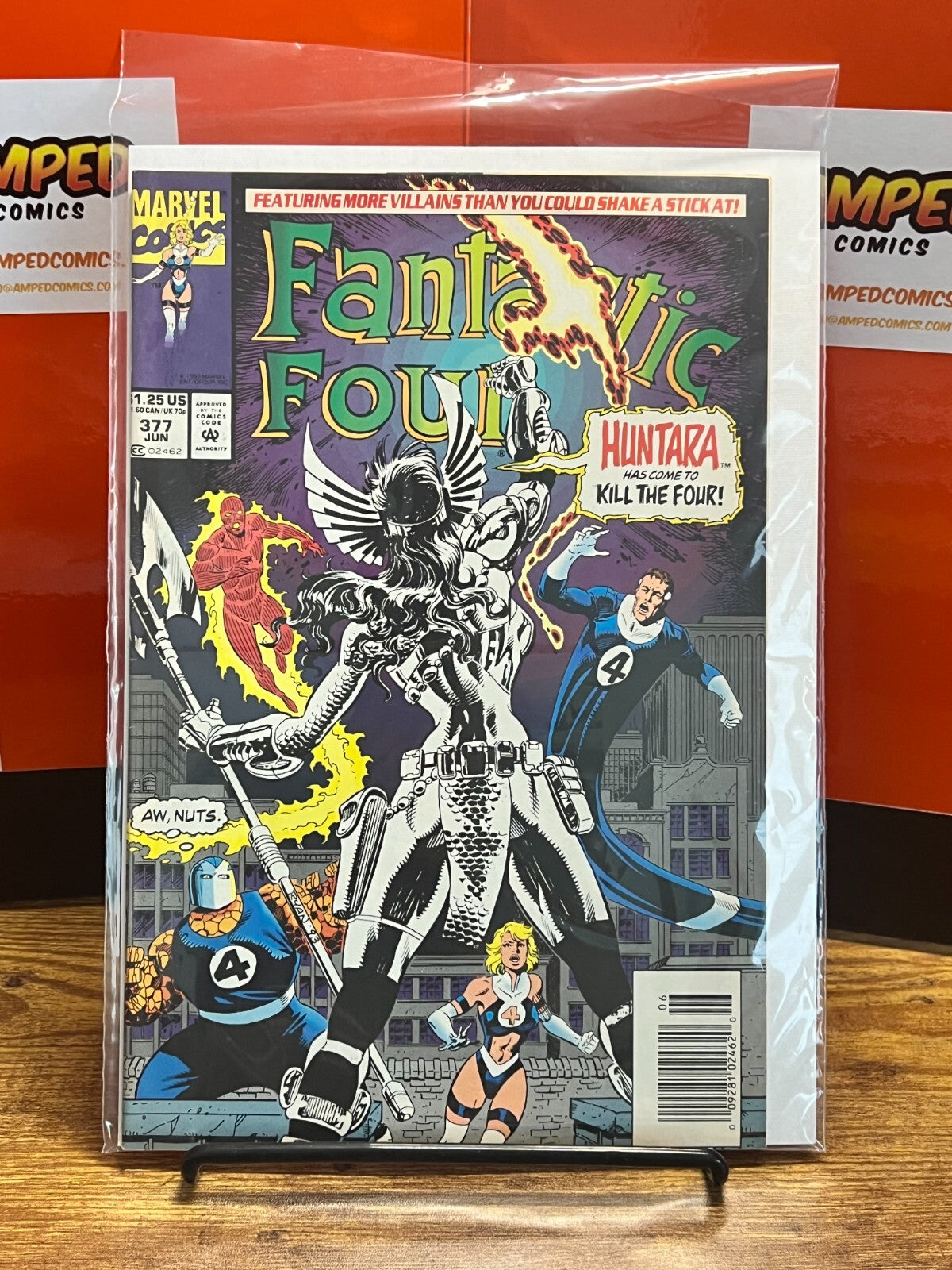 FANTASTIC FOUR #377 1st app Huntara, Nathan Richards dau & half-sis Mr Fantastic