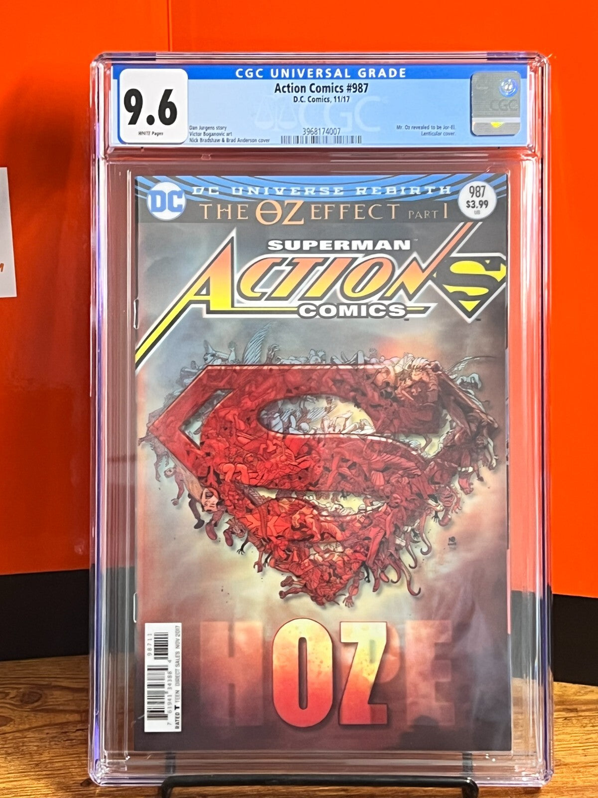 Action Comics #987 (Lenticular Cover) CGC 9.6