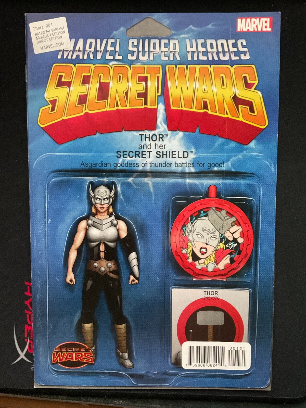Thors #1 (2015) Secret Wars The Mighty Thor Action Figure Variant