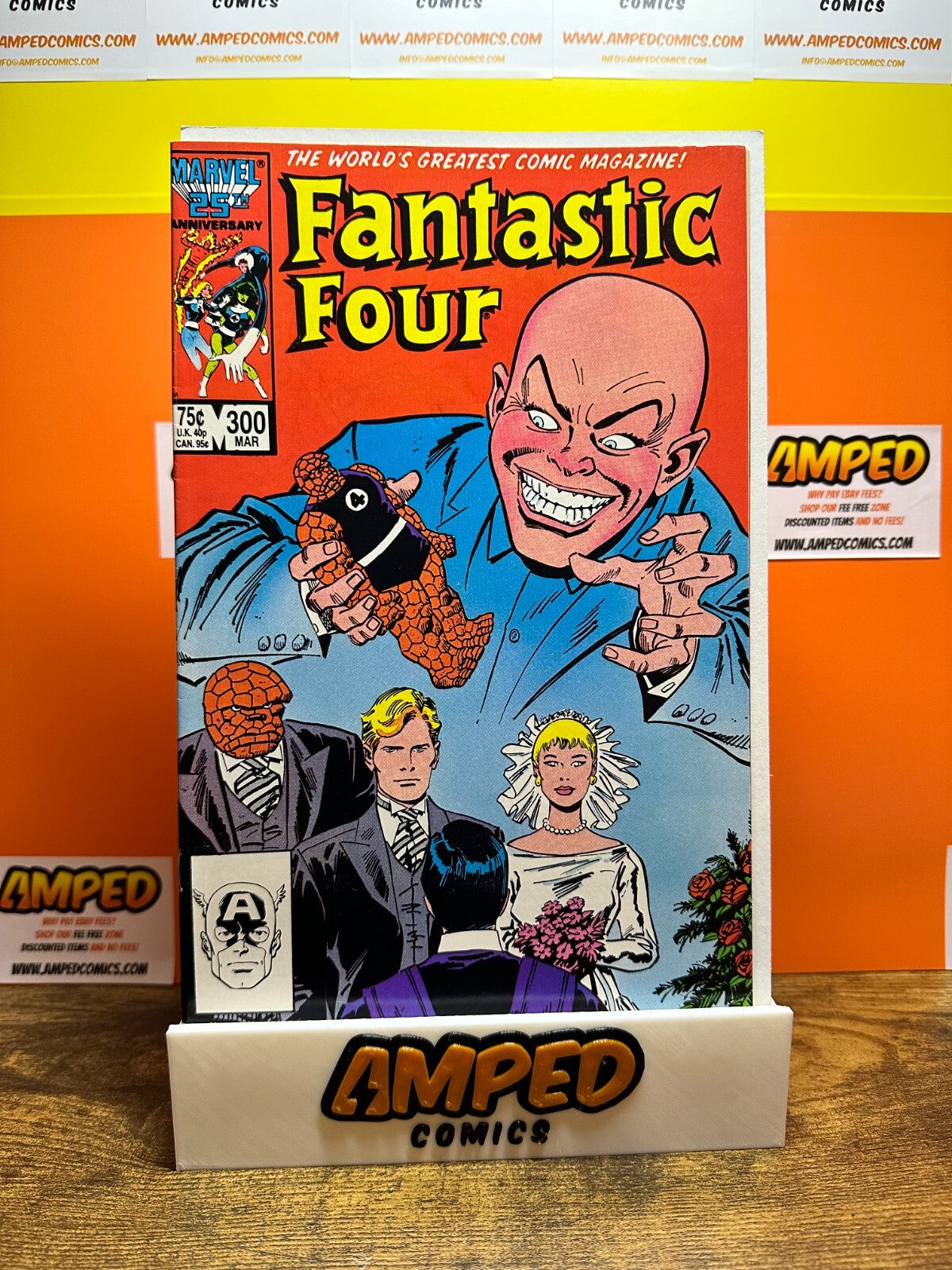 FANTASTIC FOUR #300 🔑 Marriage of Johnny Storm and Alicia Masters 🔑 1987